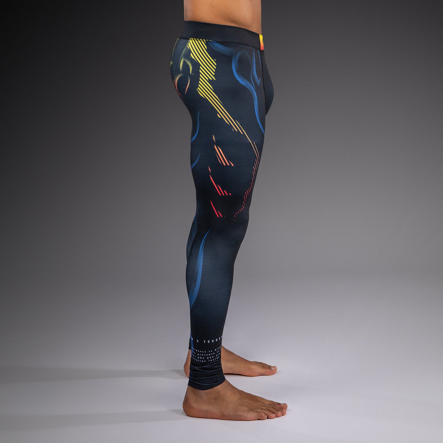 Venum x TEKKEN 8 Spats - Yoshimitsu - Nero/Arancione