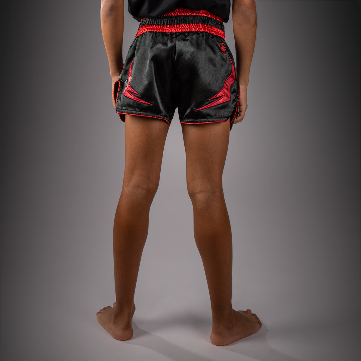 Venum Attack Pantaloncini da Muay Thai per Bambini - Nero/Rosso