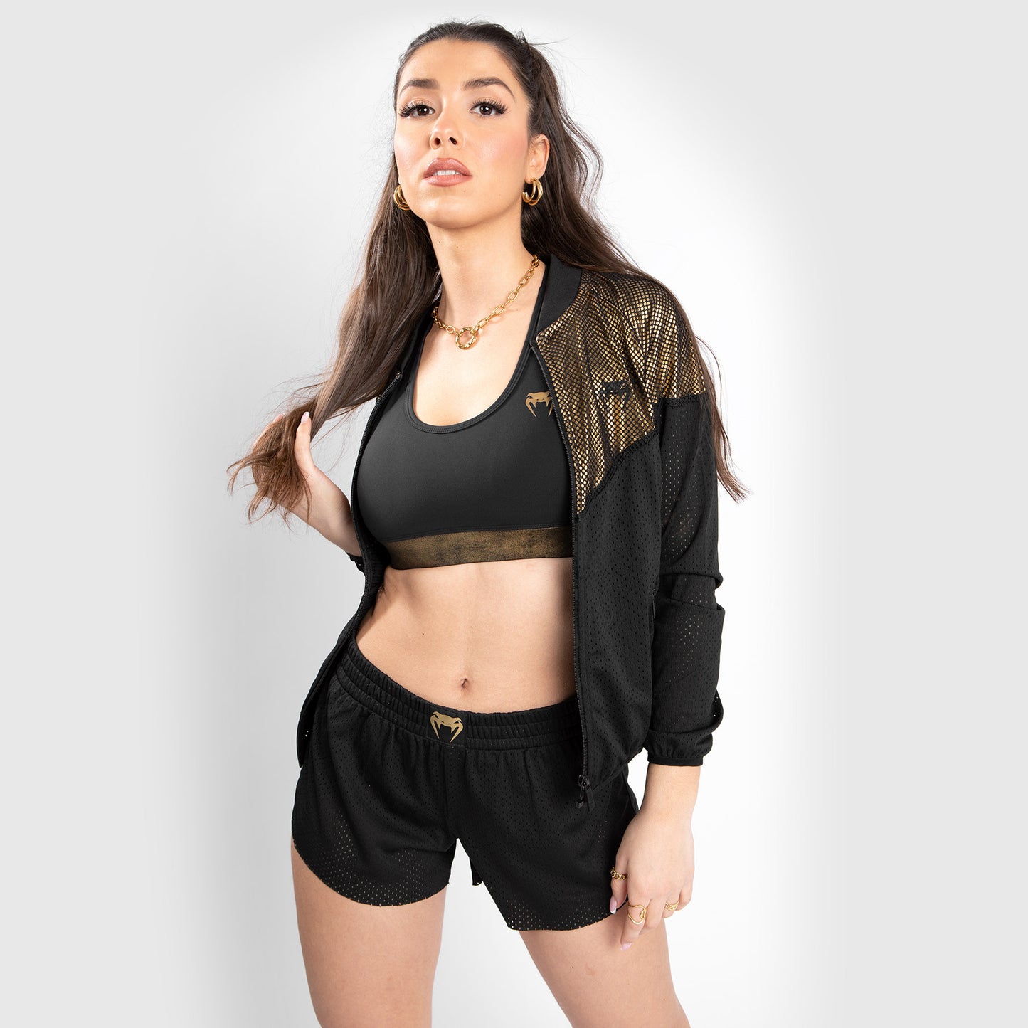 Giacca in mesh Venum Lightning - Da donna - Nero/oro