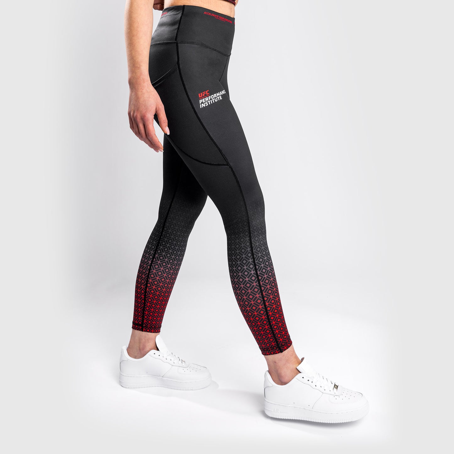 Leggings Venum UFC Performance Institute - Nero/Rosso