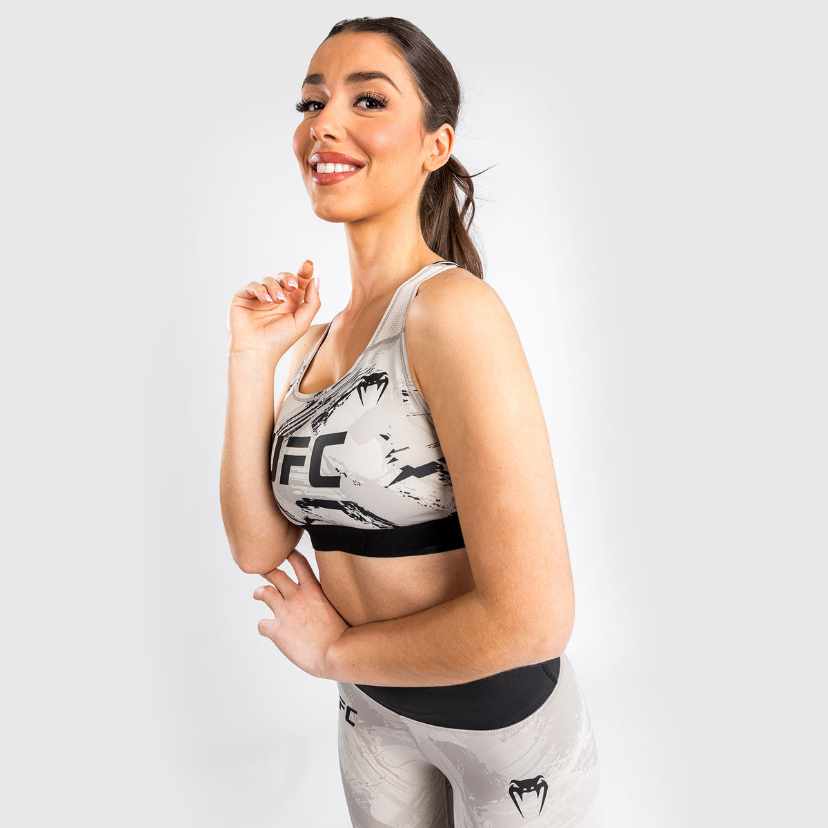 Venum UFC Authentic Fight Week 2.0 Reggiseno Sportivo da Donna - Sabbia/Nero