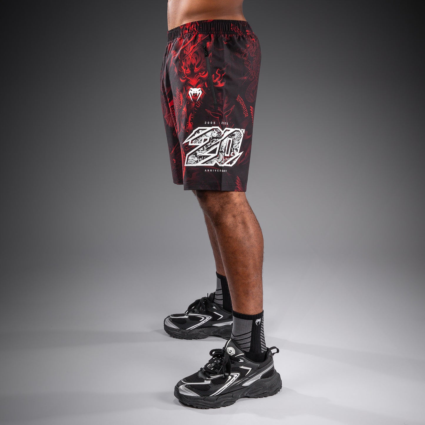 Venum 20th Anniversary Pantaloncini da Allenamento - Nero/Rosso