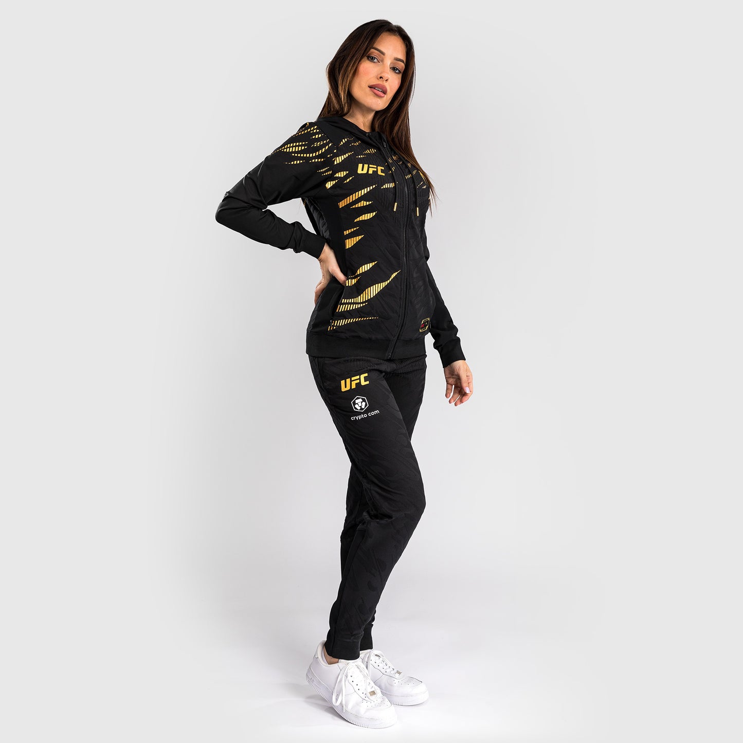 UFC Fusion by Venum Authentic Fight Night Felpa con Cappuccio per Donna - Champion