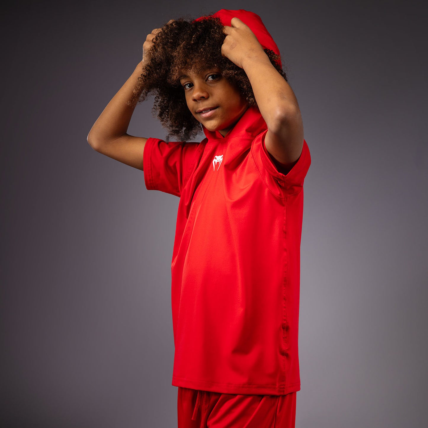 Venum Elite Felpa Dry-Tech a Maniche Corte per Bambini - Rosso