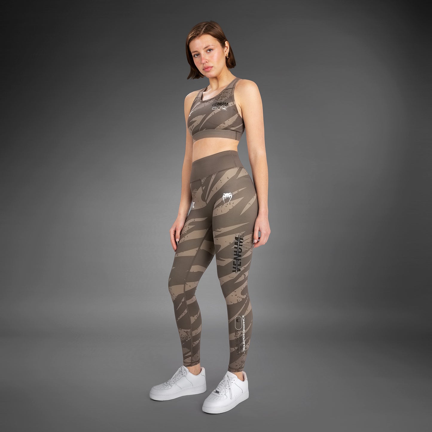 UFC Adrenaline by Venum Fight Week performance Leggings  - Desert Camo