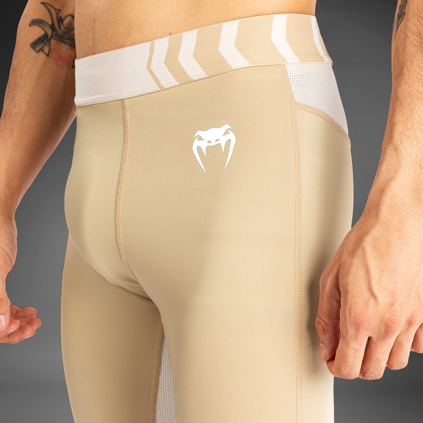 Venum Tempest Pantaloni a compressione - Beige/Sabbia