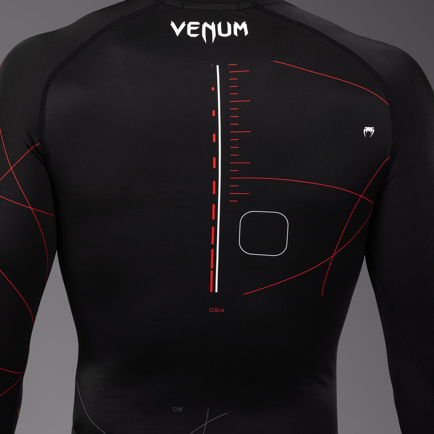 Venum Tactical XT Rashguard a maniche lunghe - Nero/Rosso Fuoco
