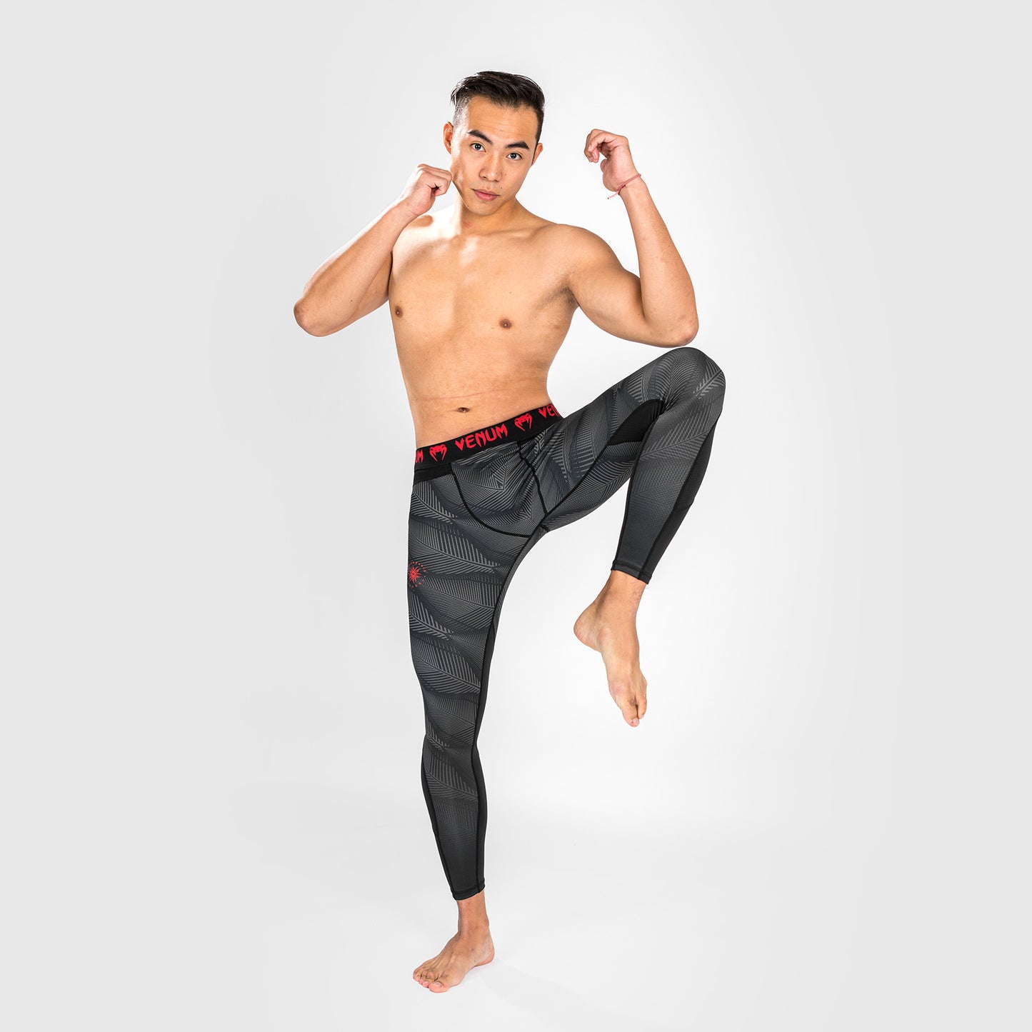 Pantaloni a compressione Venum Phantom - Nero/Rosso