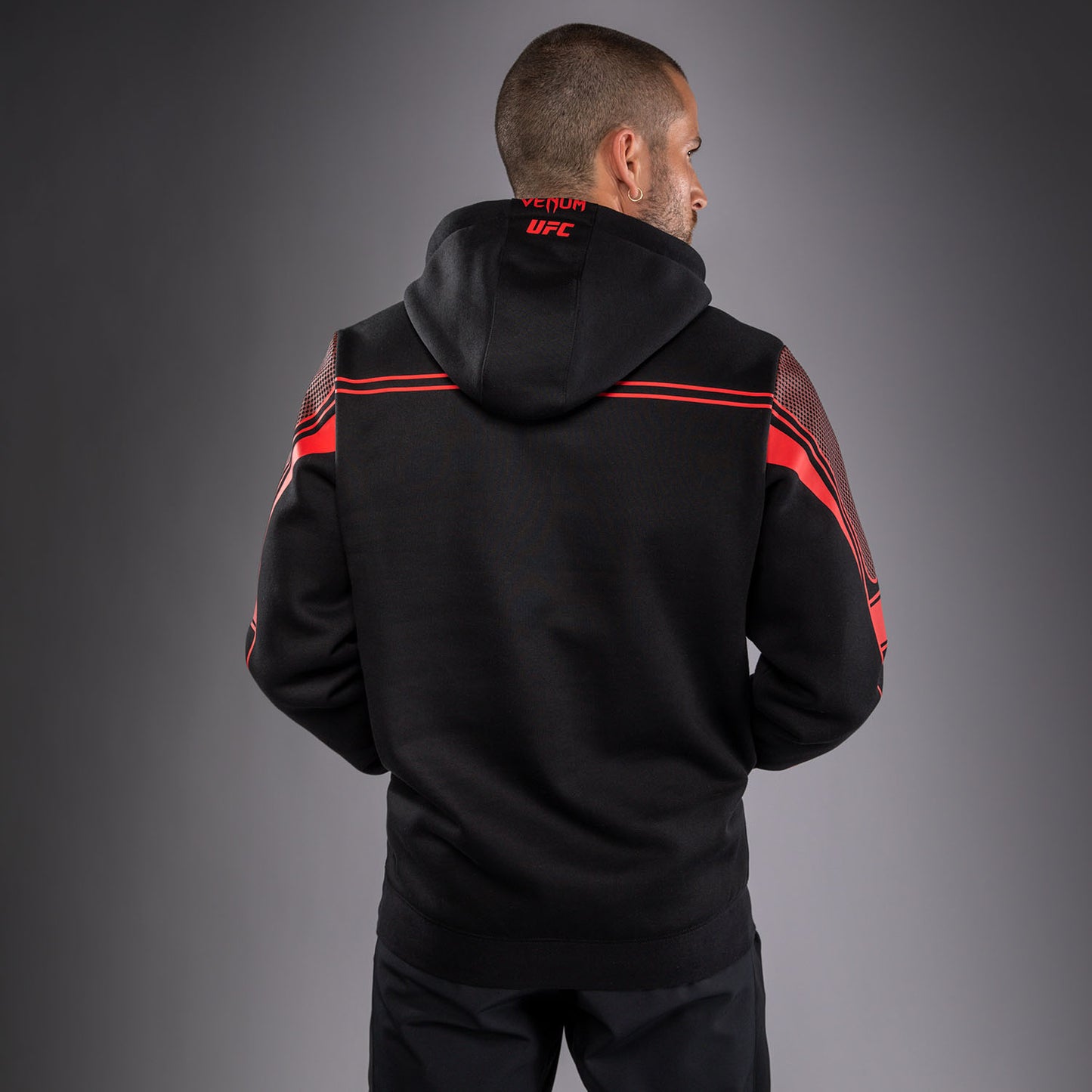 Venum UFC Unity by Venum Authentic Fight Week Felpa con Cappuccio da Uomo - Nero