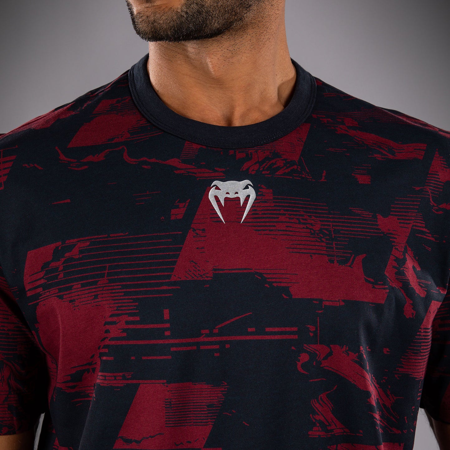 UFC Zenith by Venum Authentic Fight Week T-shirt maniche corte Uomo - Blu navy/Bordeaux/Argento