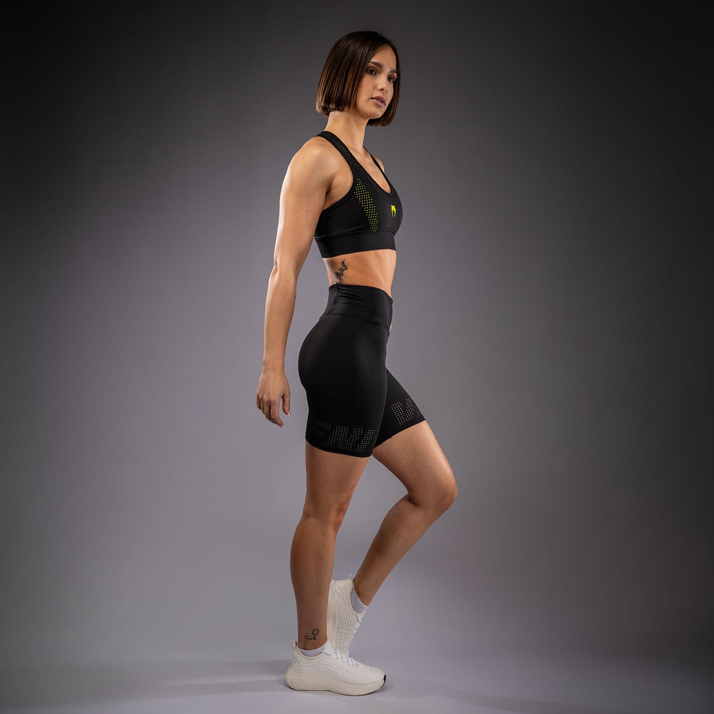 Venum Lazer Pantaloncini a Compressione Da Donna - Nero/Giallo