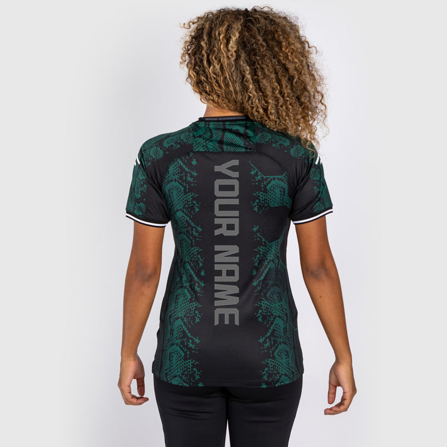 UFC Adrenaline by Venum Personalized Authentic Fight Night Maglia Walkout Donna - Emerald Edition - Verde/Nero