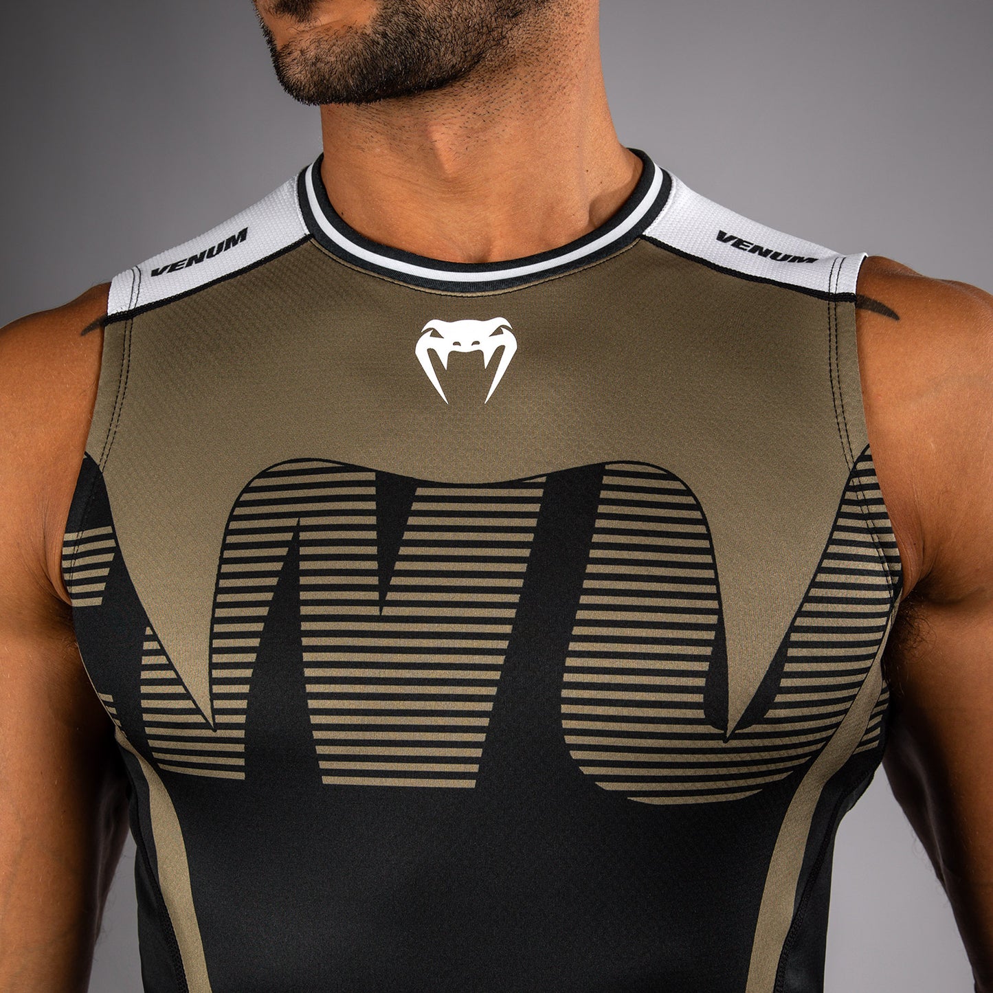 Venum Adrenaline Rashguard Senza Maniche – Nero/Sabbia