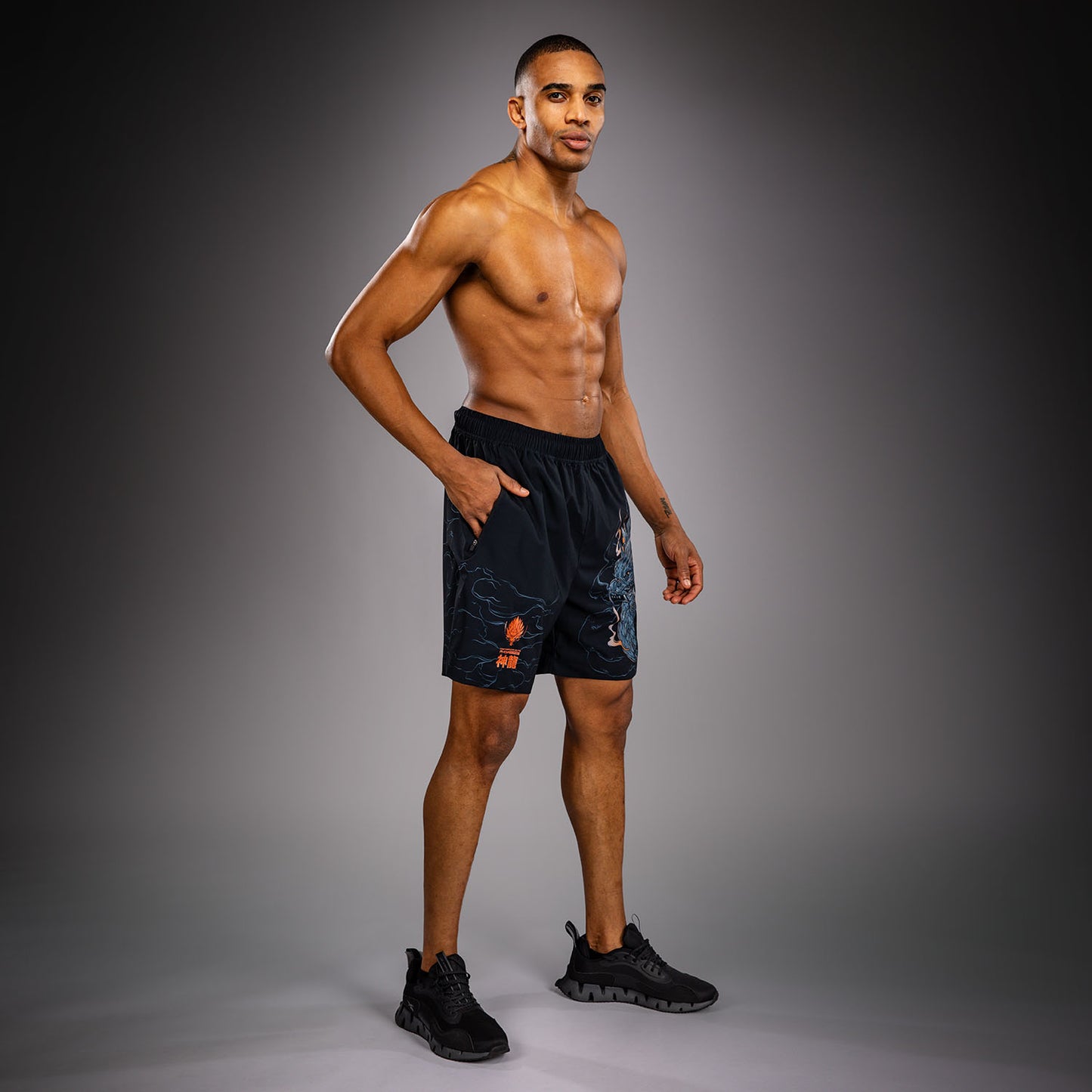Venum Thunder Dragon Pantaloncini da Allenamento – Nero/Grigio/Rame