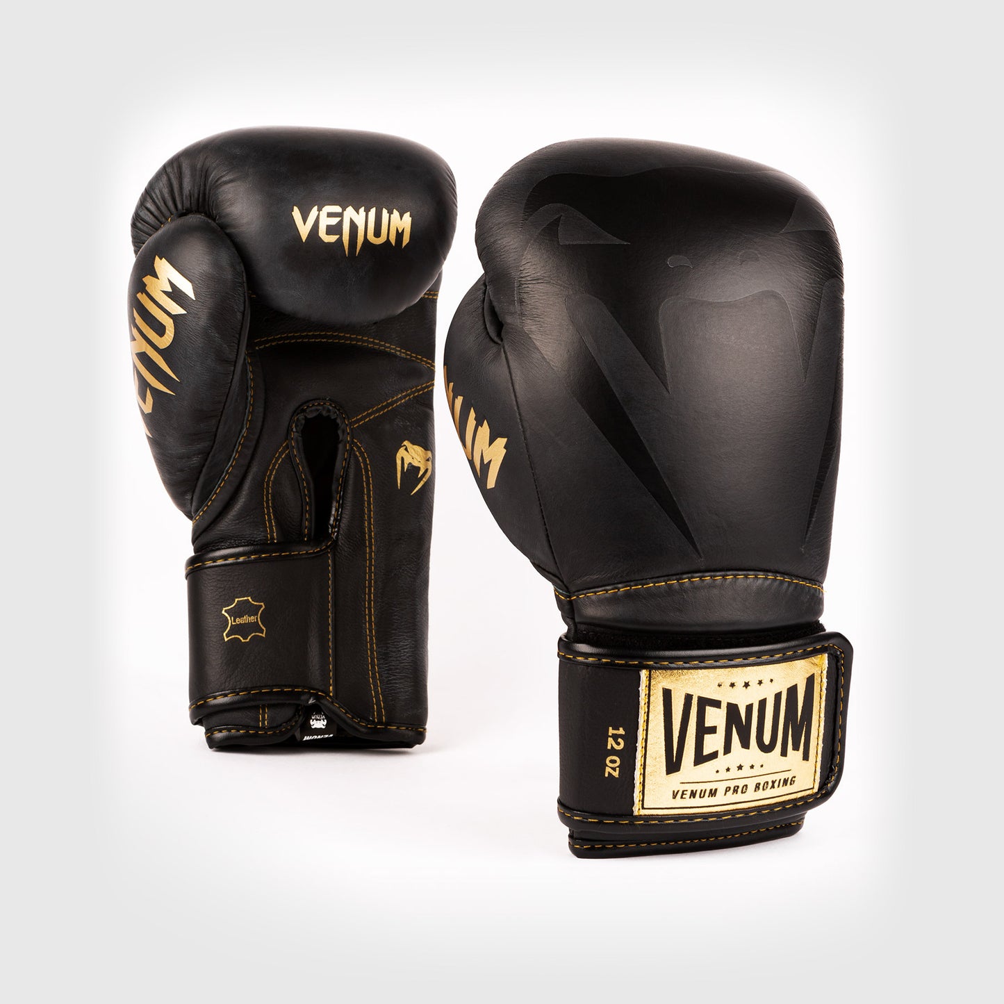Guantoni da boxe professionali Venum Giant 2.0 – Velcro - Nero/Nero-Oro