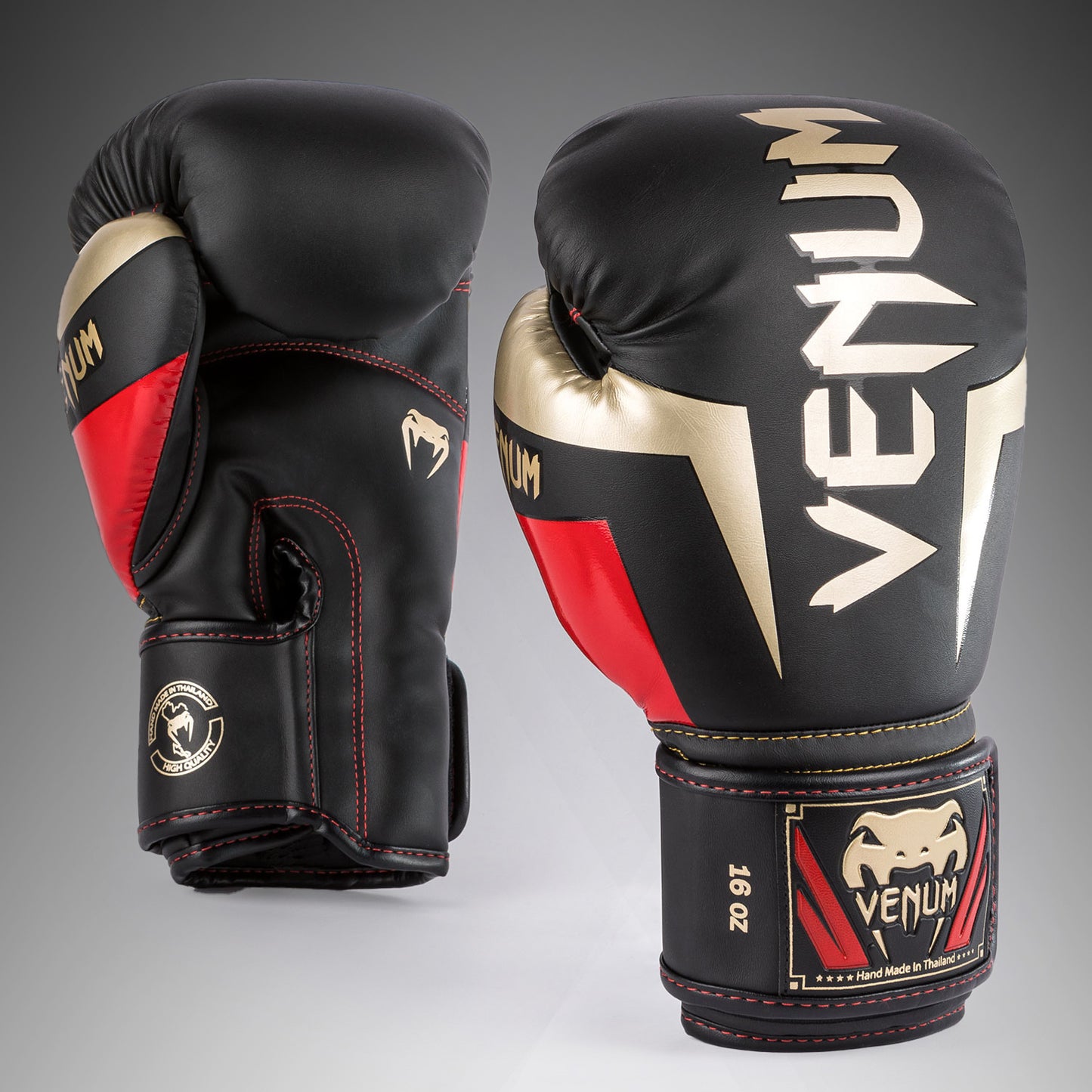 Venum Elite Guantoni da boxe - Nero/Oro/Rosso