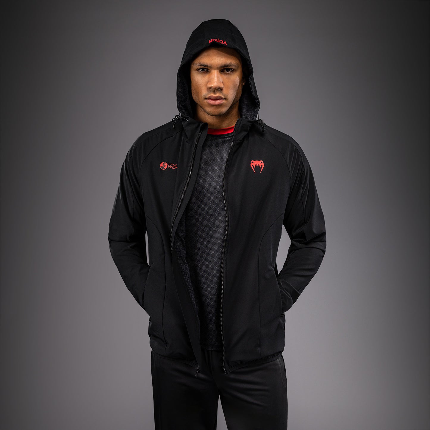 Venum x Roger Gracie Signature Giacca da Allenamento - Nero/Rosso