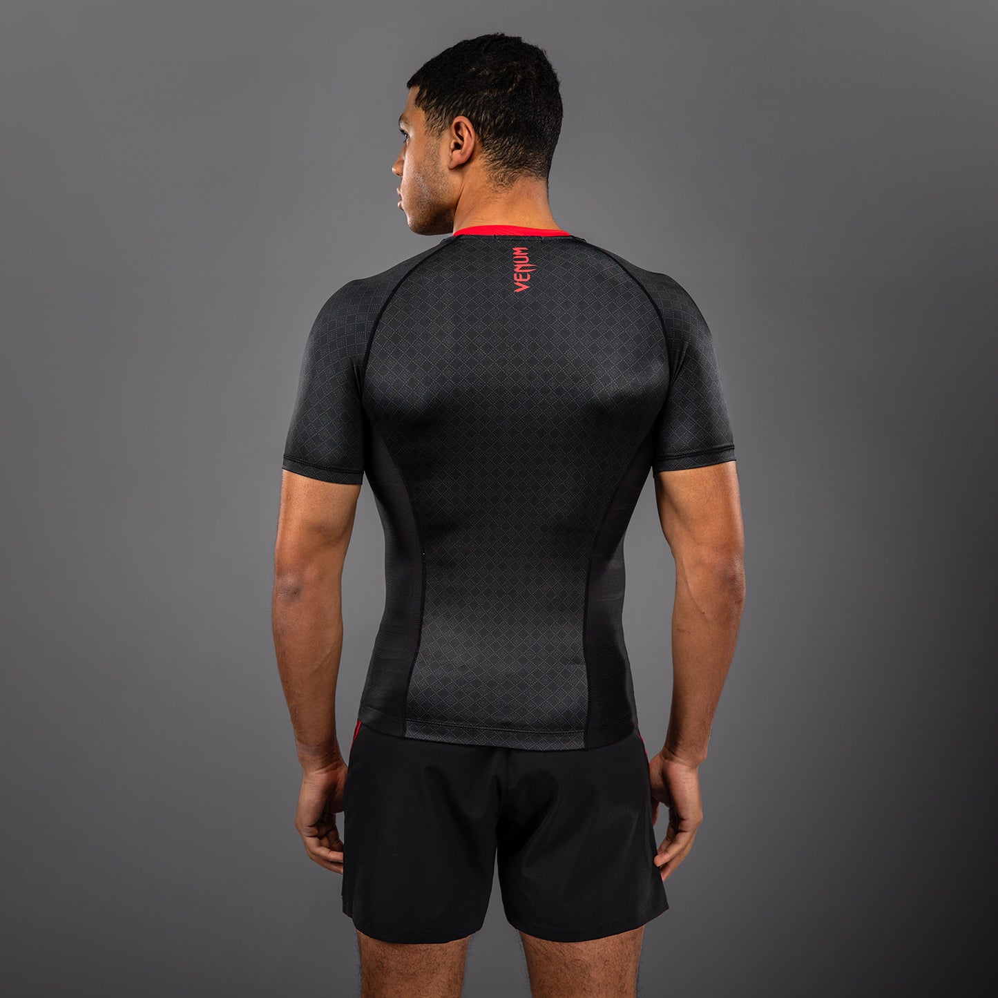 Venum x Roger Gracie Signature Rashguard a Maniche Corte - Nero/Rosso