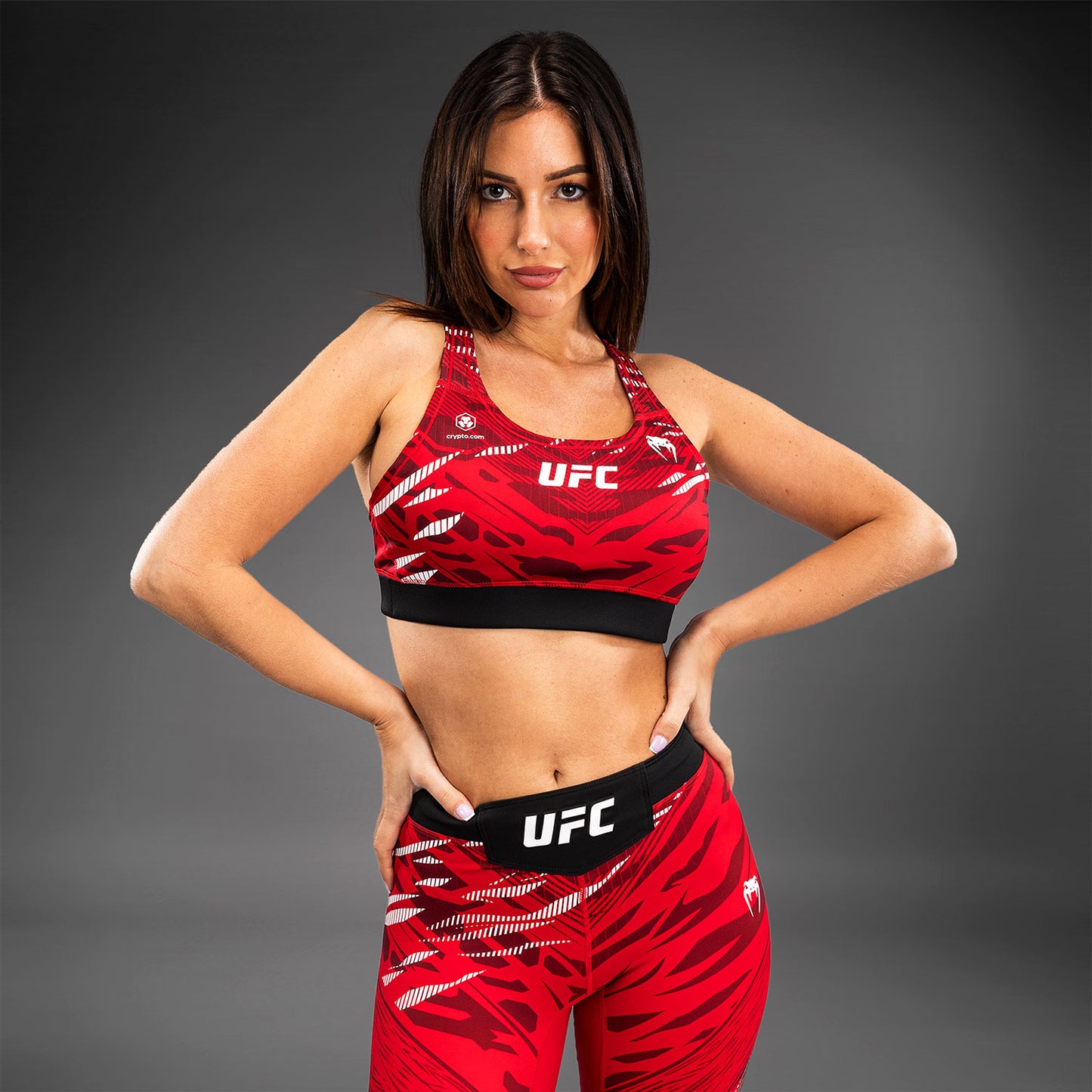 UFC Fusion by Venum Authentic Fight Night Reggiseno Sportivo per Donna - Rosso