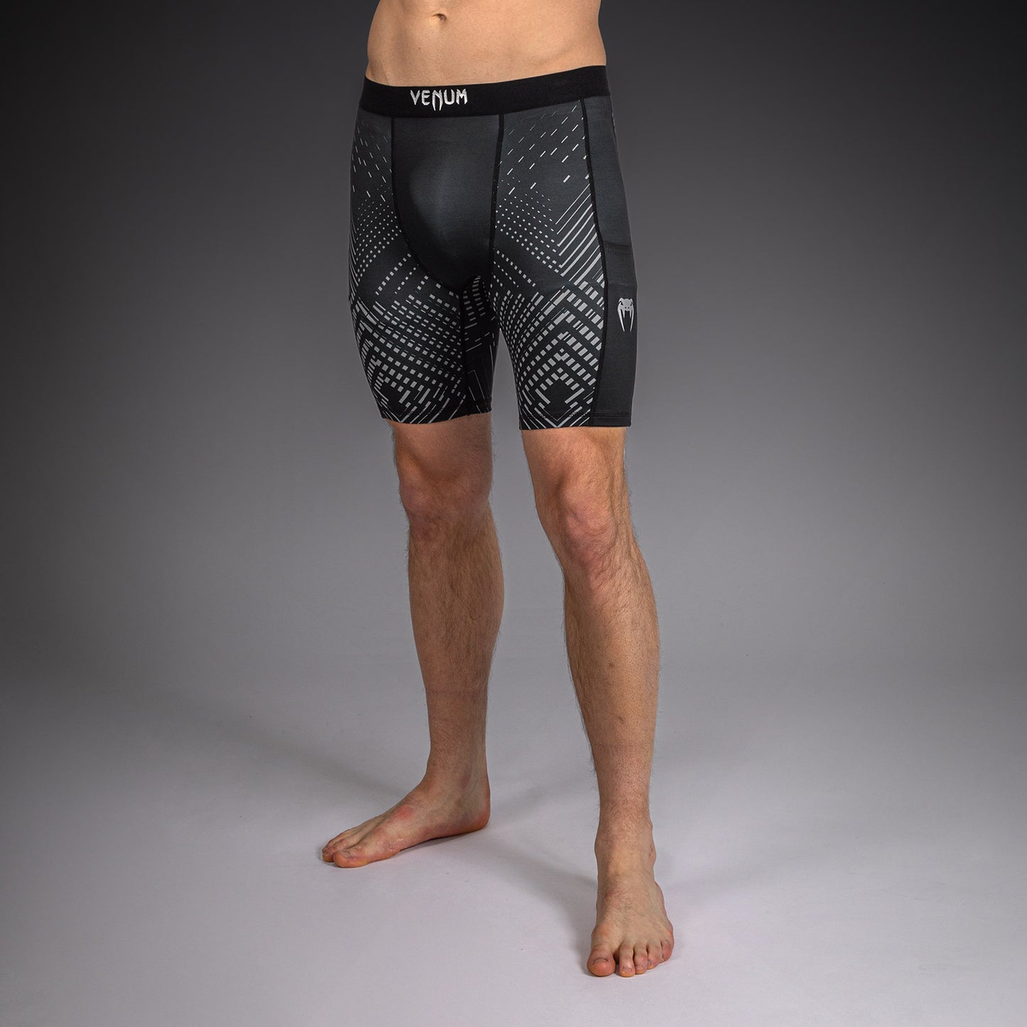 Venum Midnight Fury Pantaloncini a Compressione – Nero/Grigio/Argento