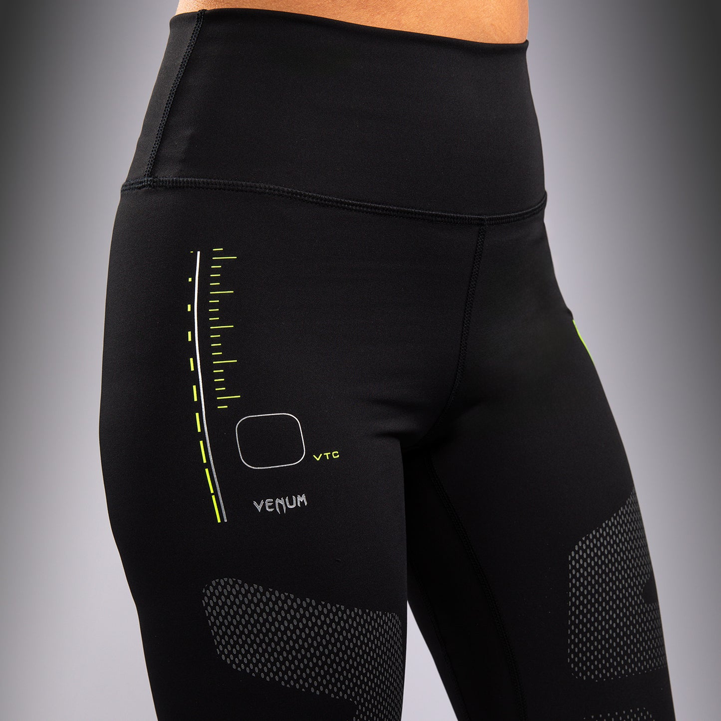 Venum Training Camp 4.0 Leggings - Nero/Neon Green