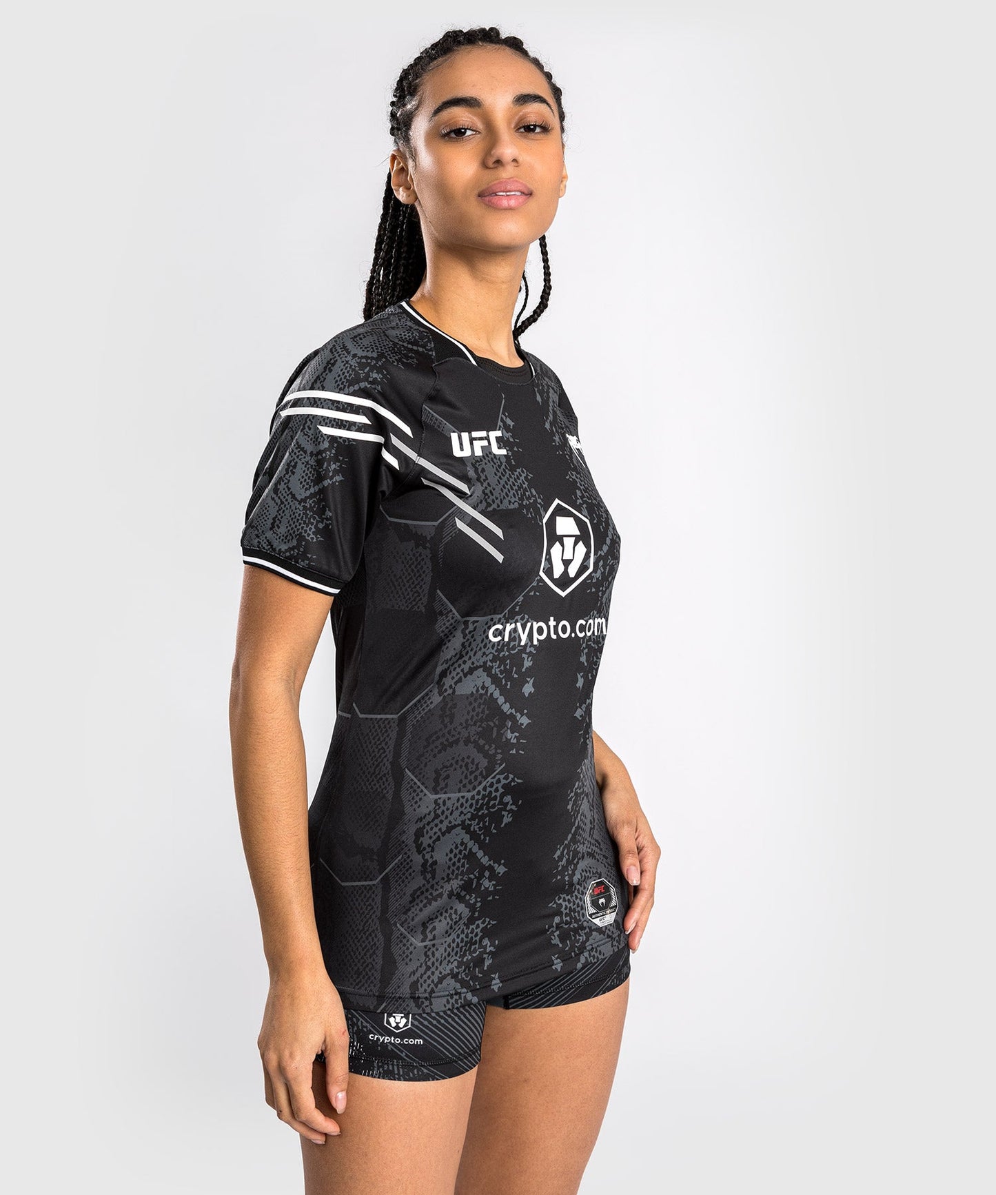 UFC Adrenaline by Venum Authentic Fight Night Maglia Dry Tech Personalizzata da Donna - Nero