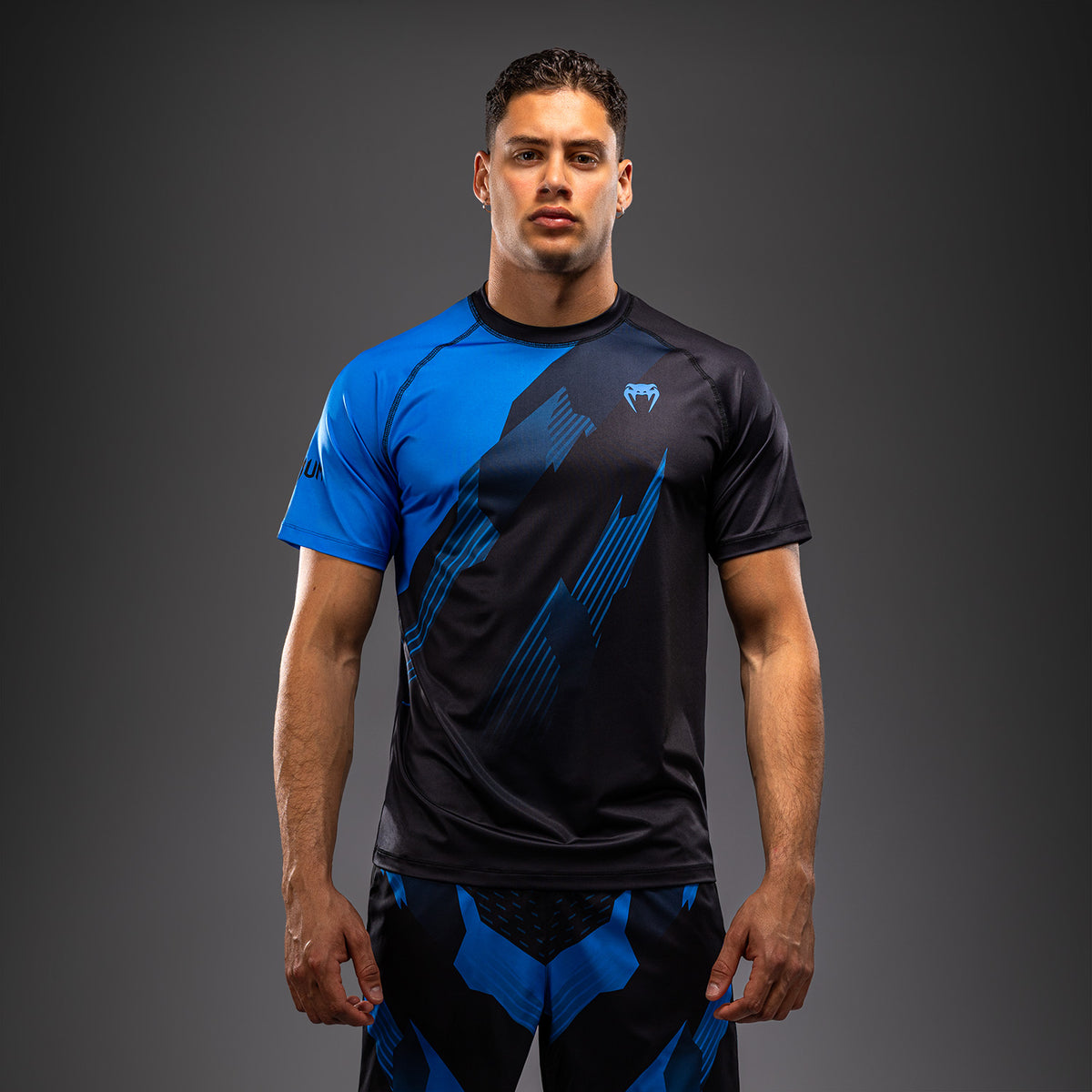 Venum No-Gi 6.0 Maglietta Dry Tech - Nero/Blu
