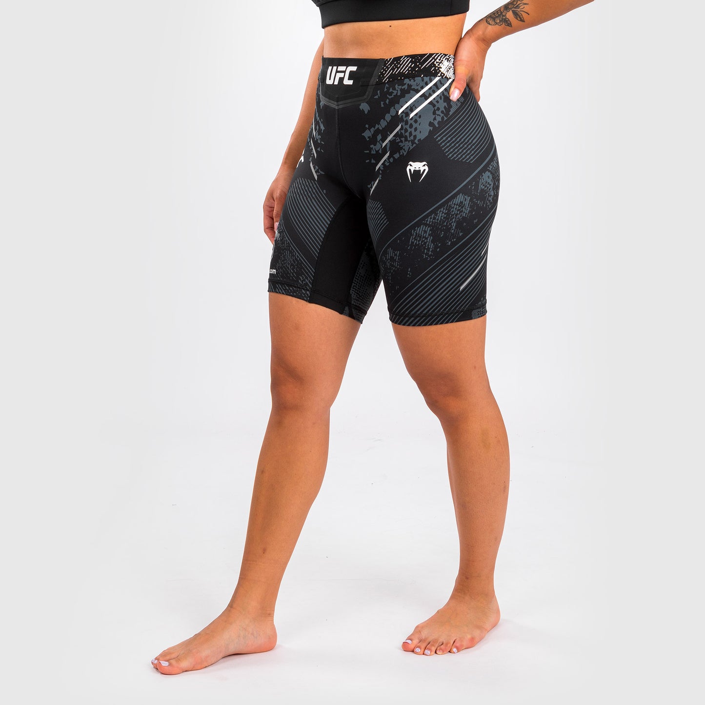 UFC Adrenaline by Venum Authentic Fight Night Pantaloncini Vale Tudo da Donna - Vestibilità Lunga - Nero