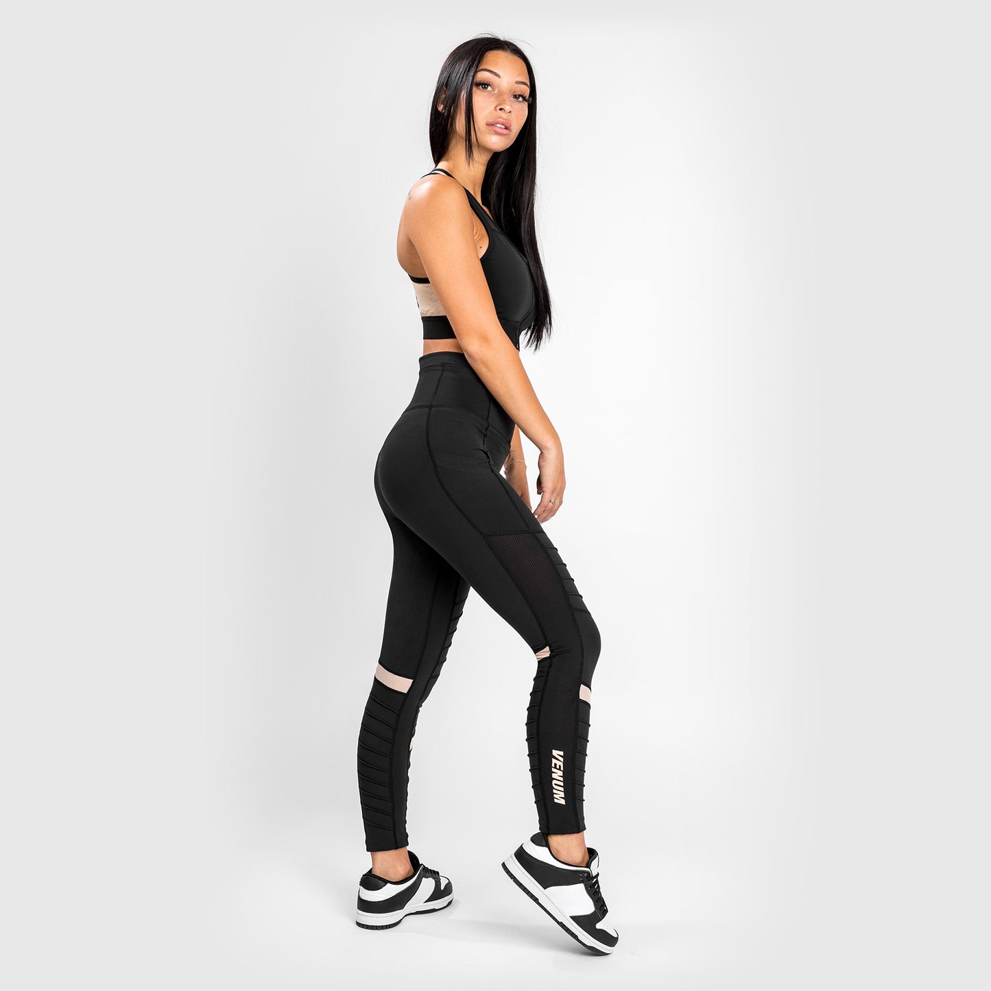 Leggings Venum Moto 7/8 - Nero/Sabbia