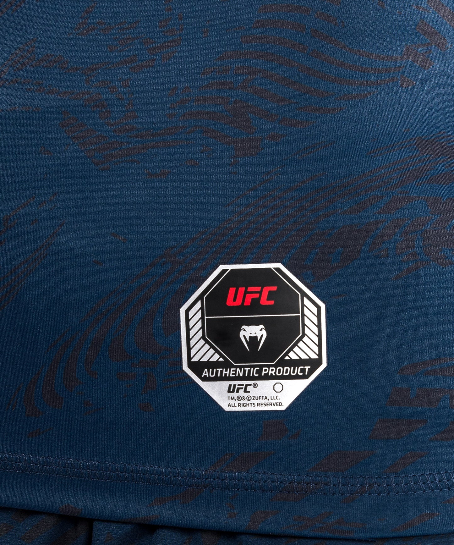 UFC Fusion by Venum Fight Week Rashguard a Manica Corta Performance per Donna - Blu oceanico