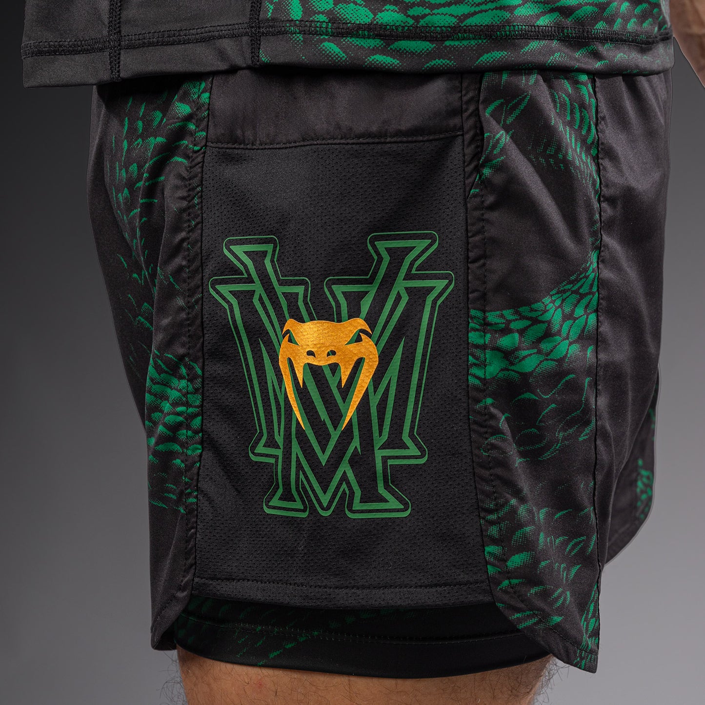 Venum Matupa Pantaloncini da Allenamento - Nero/Verde/Oro