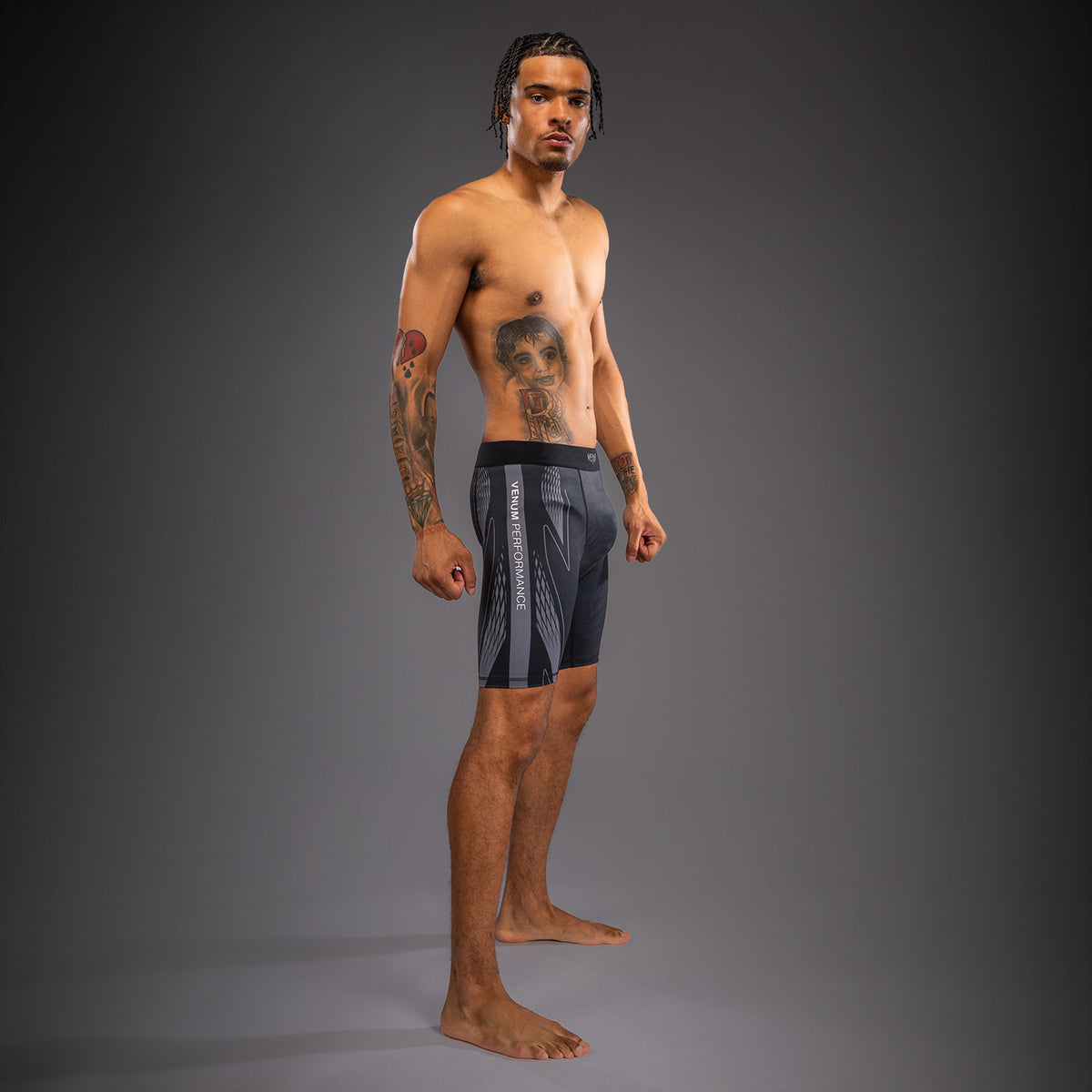 Venum Amazonia Reborn Pantaloncini a compressione - Nero/Grigio