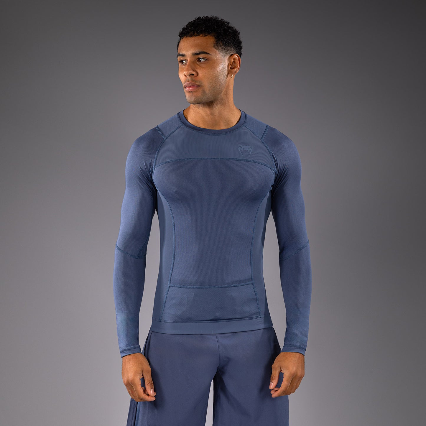 Venum G-Fit Air Rashguard Maniche Lunghe - Blu Nebbioso