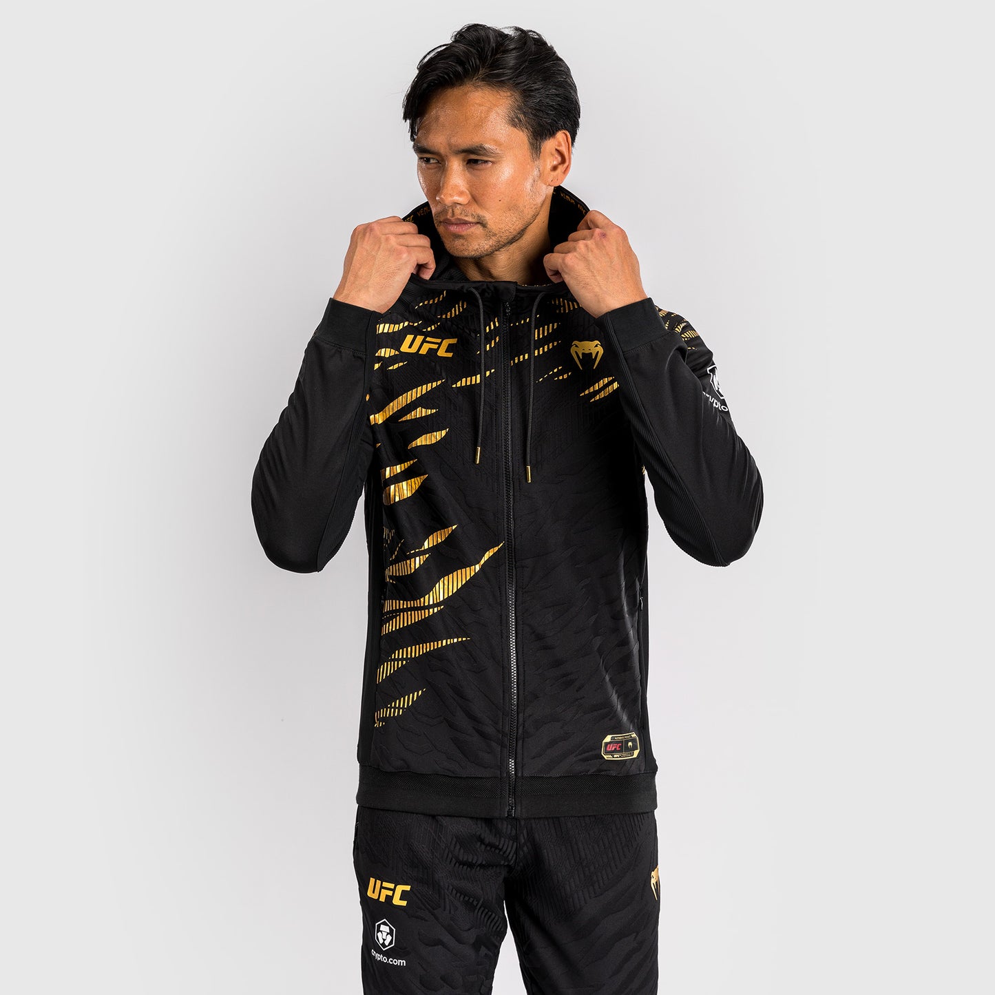 UFC Fusion by Venum Personalizzati Authentic Fight Night Felpa con Cappuccio per Uomo - Campione