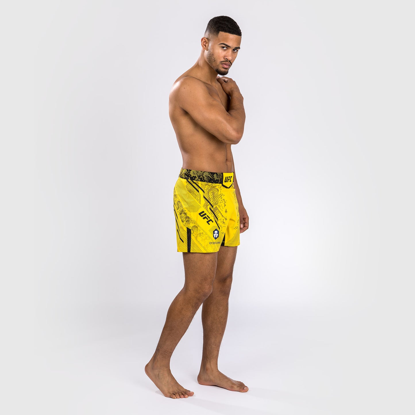Pantaloncino da combattimento UFC Adrenaline by Venum personalizzato Authentic Fight Night Uomo - Short Fit - Giallo