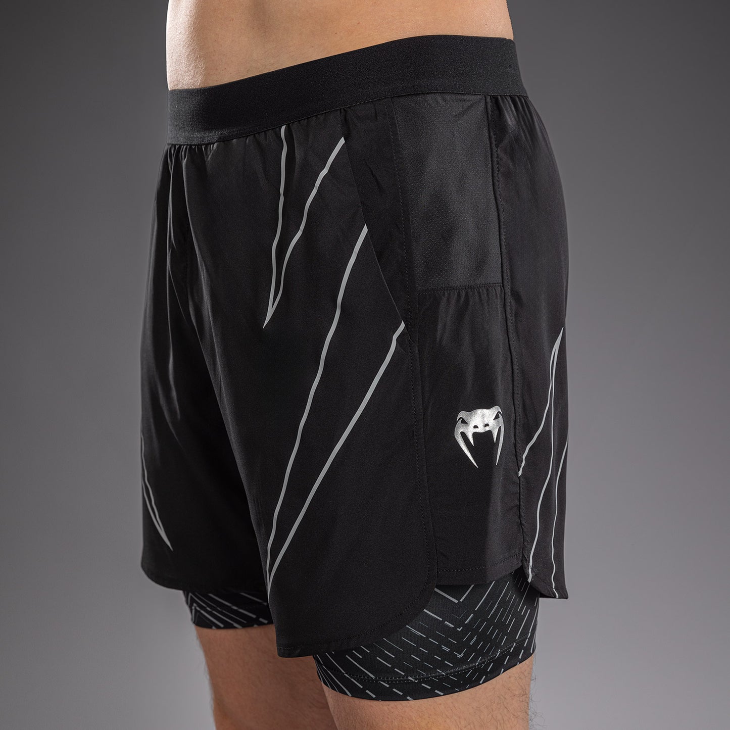 Venum Midnight Fury Pantaloncini da Allenamento – Nero/Grigio/Argento