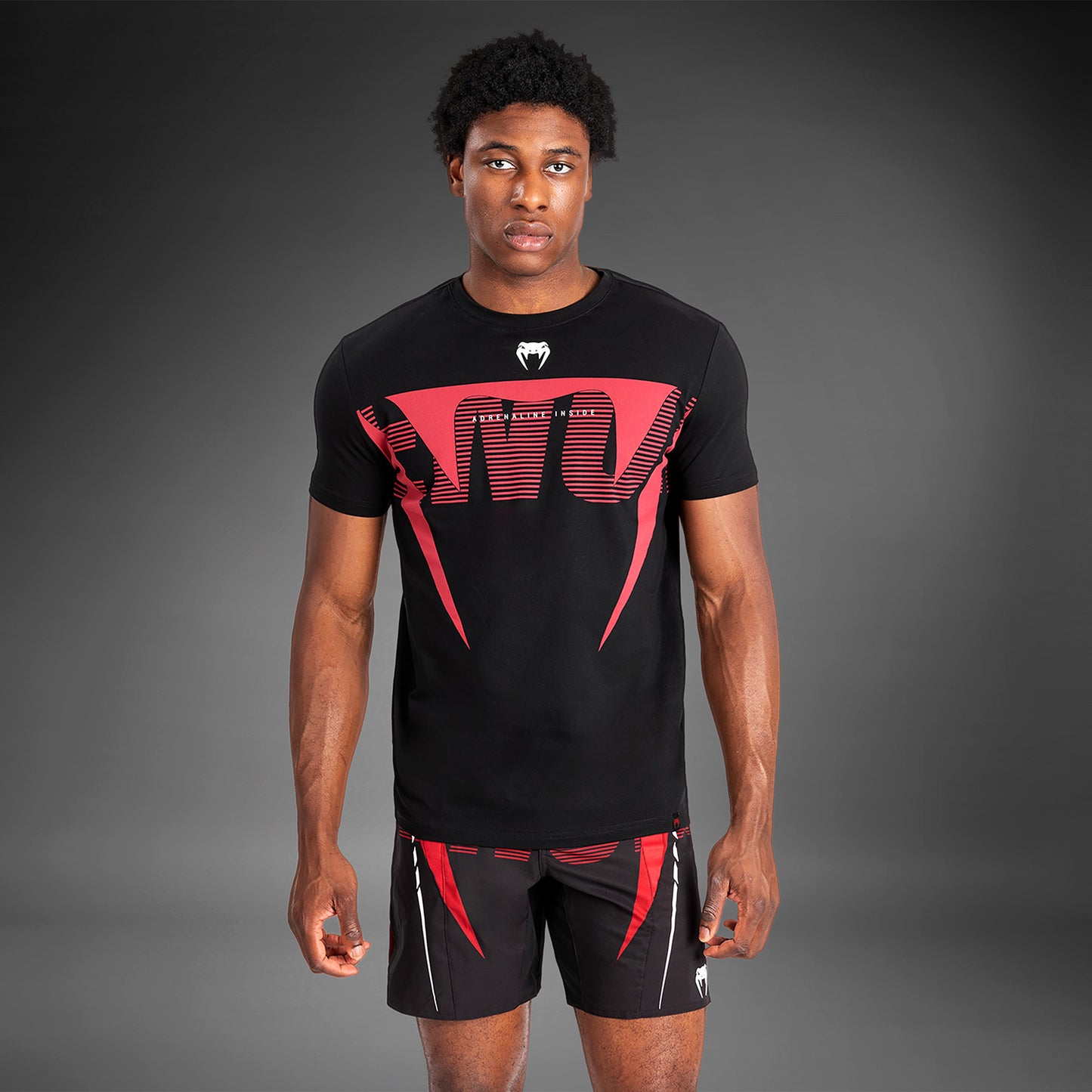 Venum Adrenaline Maglietta a Maniche Corte da Uomo - Red