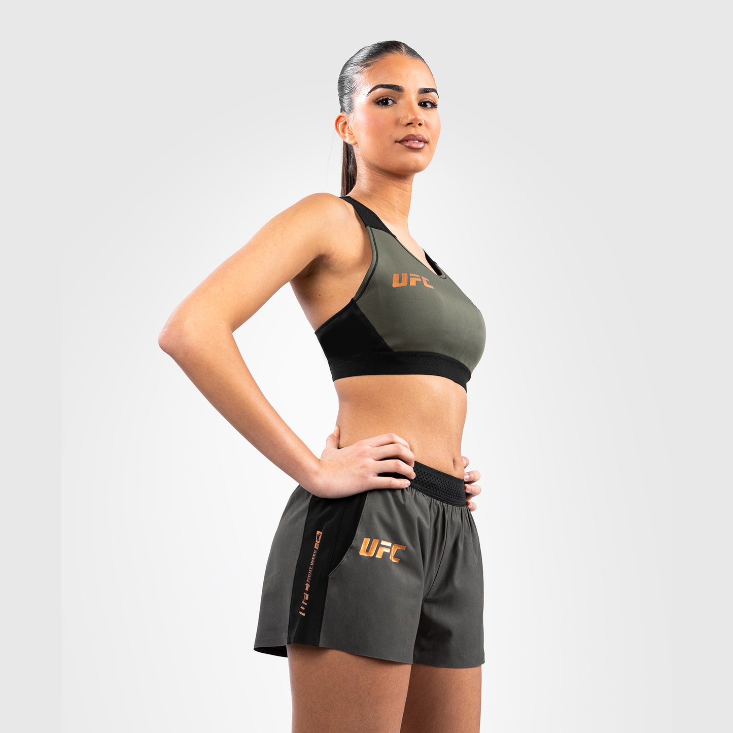 UFC Adrenaline by Venum Fight Week Pantaloncini da Donna - Khaki