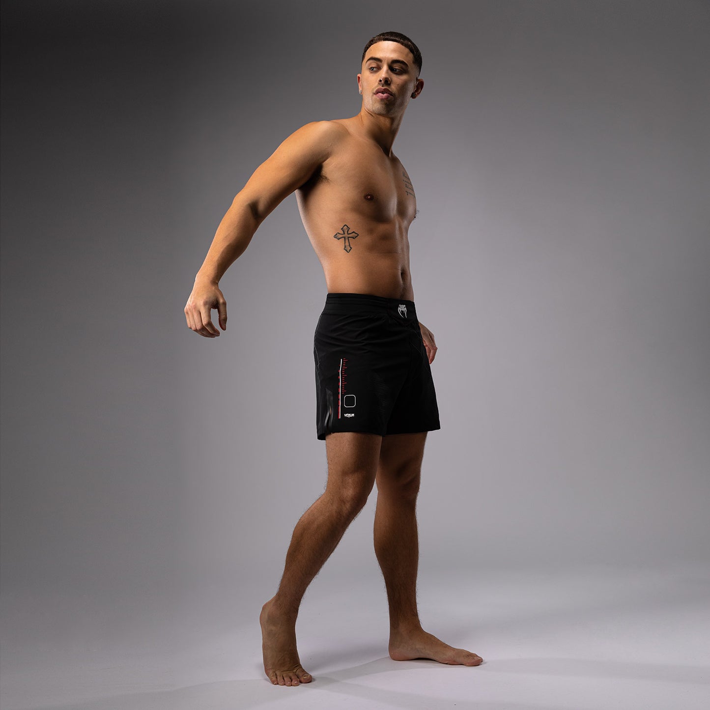 Venum Tactical XT Pantaloncini da combattimento - Nero/Rosso fuoco