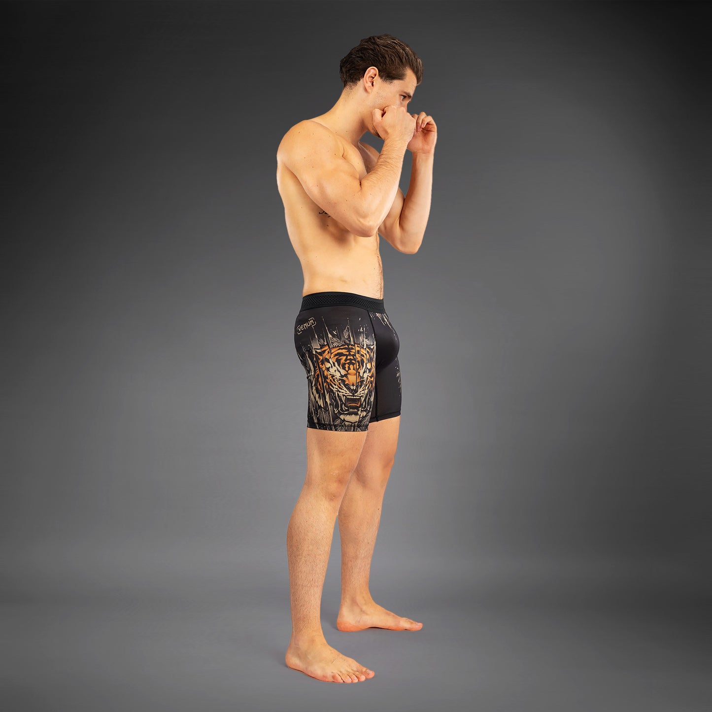 Venum Tiger Vale Tudo Uomo - Nero/Arancione Neon
