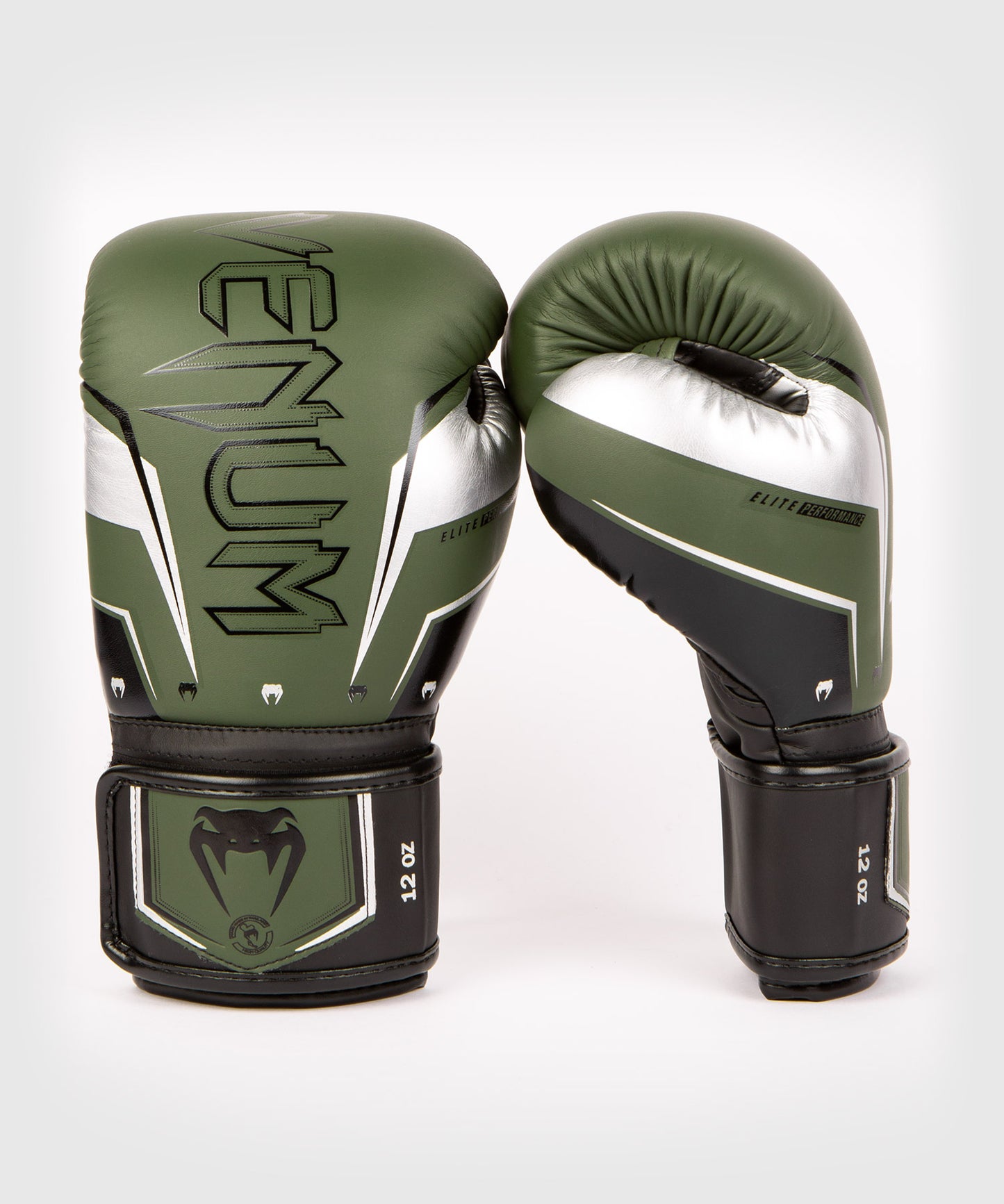 Guantoni da boxe Venum Elite Evo - Kaki/Argento