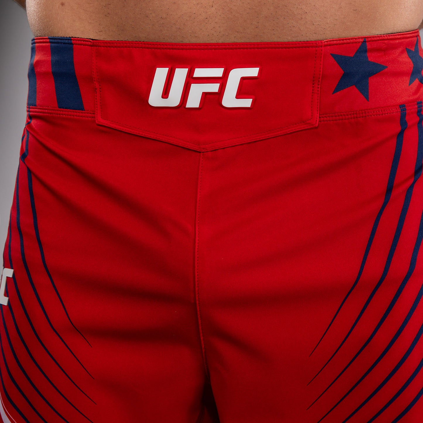 Official UFC Freedom 250 by Venum Personalizzato Authentic Fight Night Pantaloncini da combattimento taglio corto da uomo - Rosso