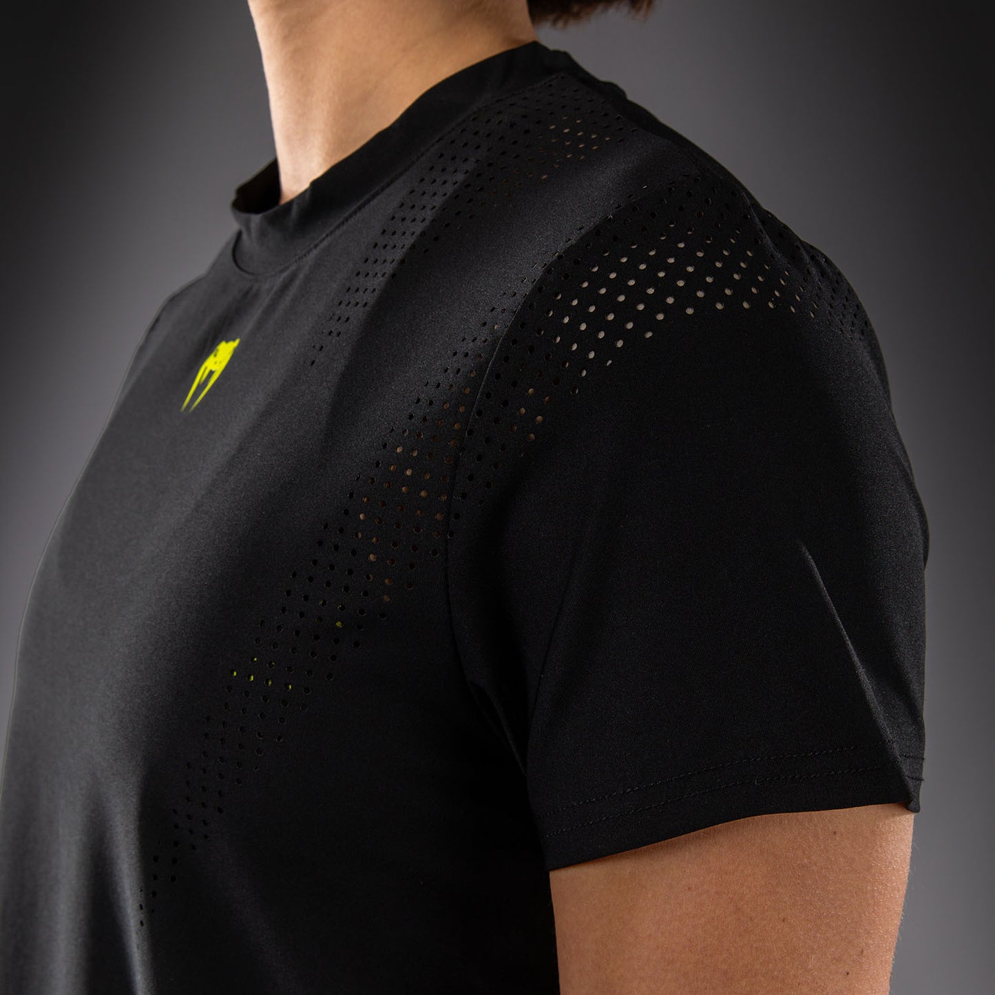 Venum Lazer Maglietta Dry Tech da Donna - Nero/Giallo