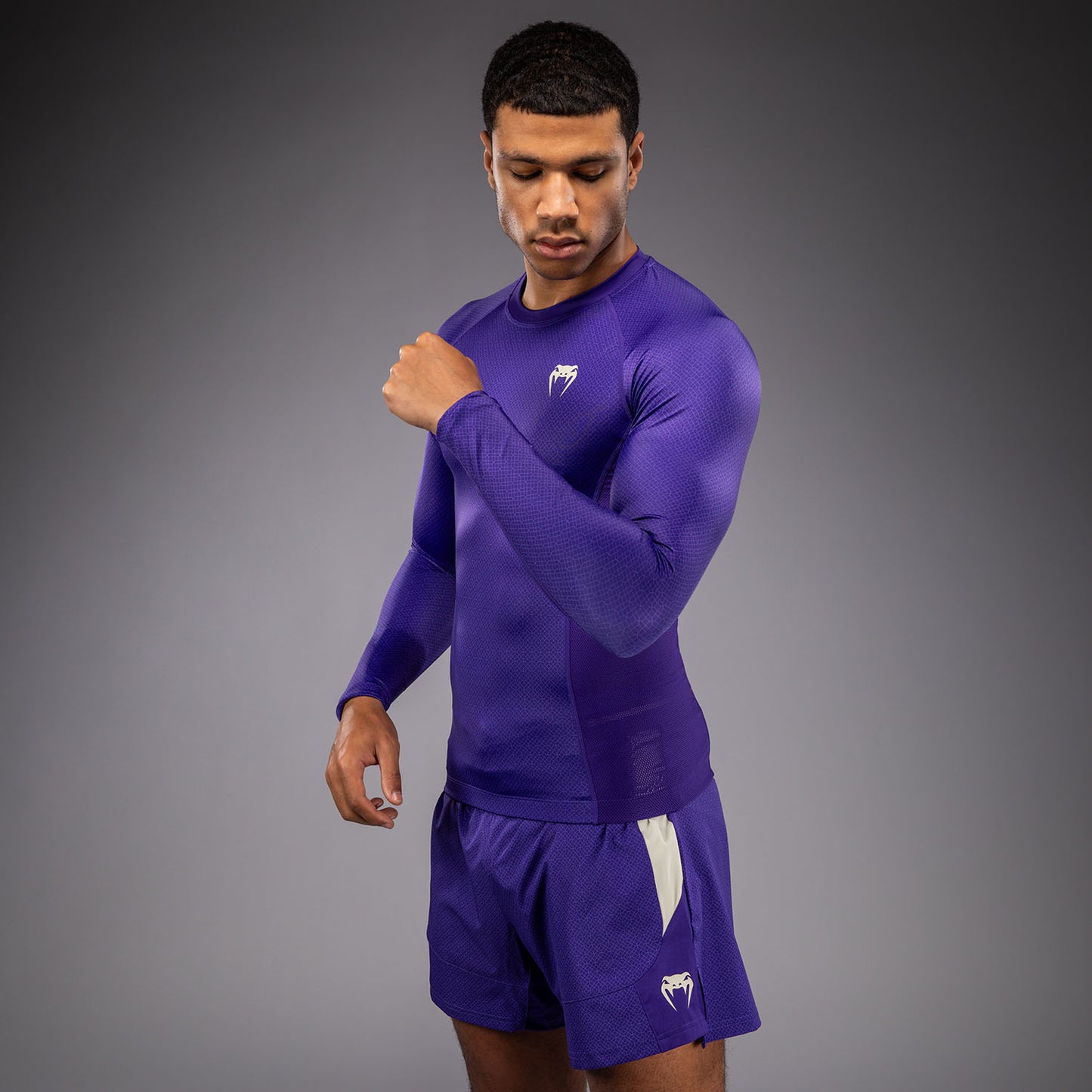 Venum x Roger Gracie Academy Rashguard a Maniche Lunghe - Viola
