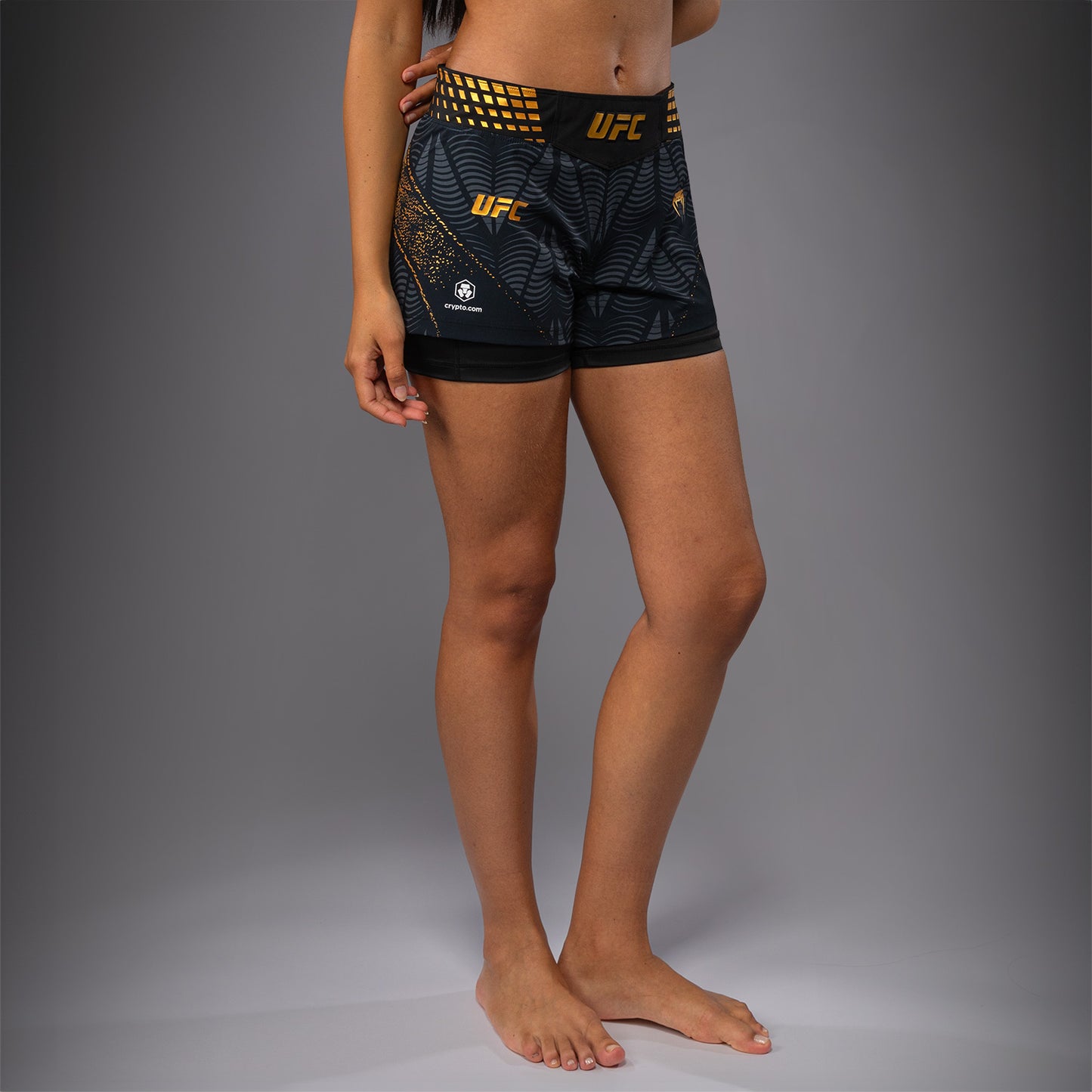 UFC Zenith by Venum Authentic Fight Night Pantaloncini da combattimento Fit corto Donna Personalizzato - Champion