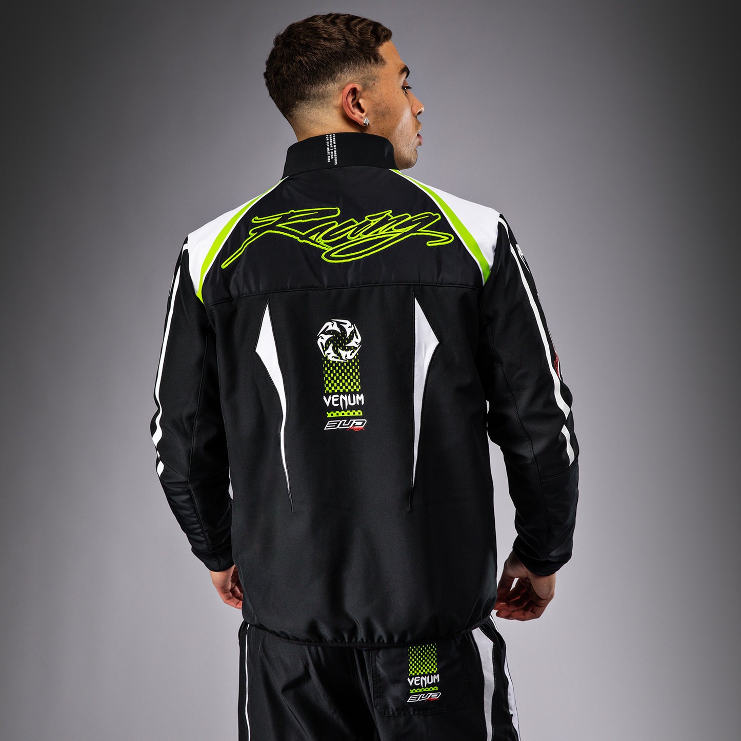 Venum x Bud Racing Giacca Uomo - Nero/Bianco/Verde lime