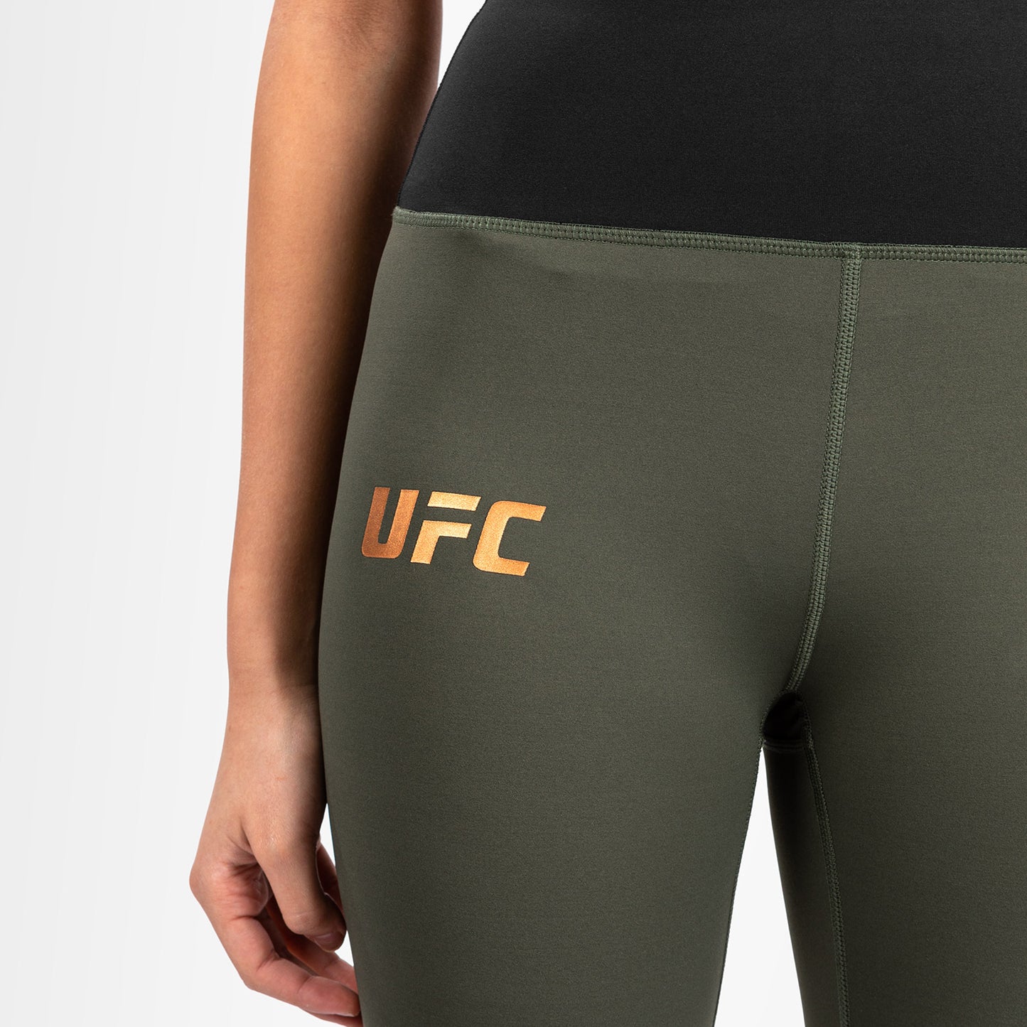UFC Adrenaline by Venum Fight Week Tight da Donna - Khaki/Bronzo