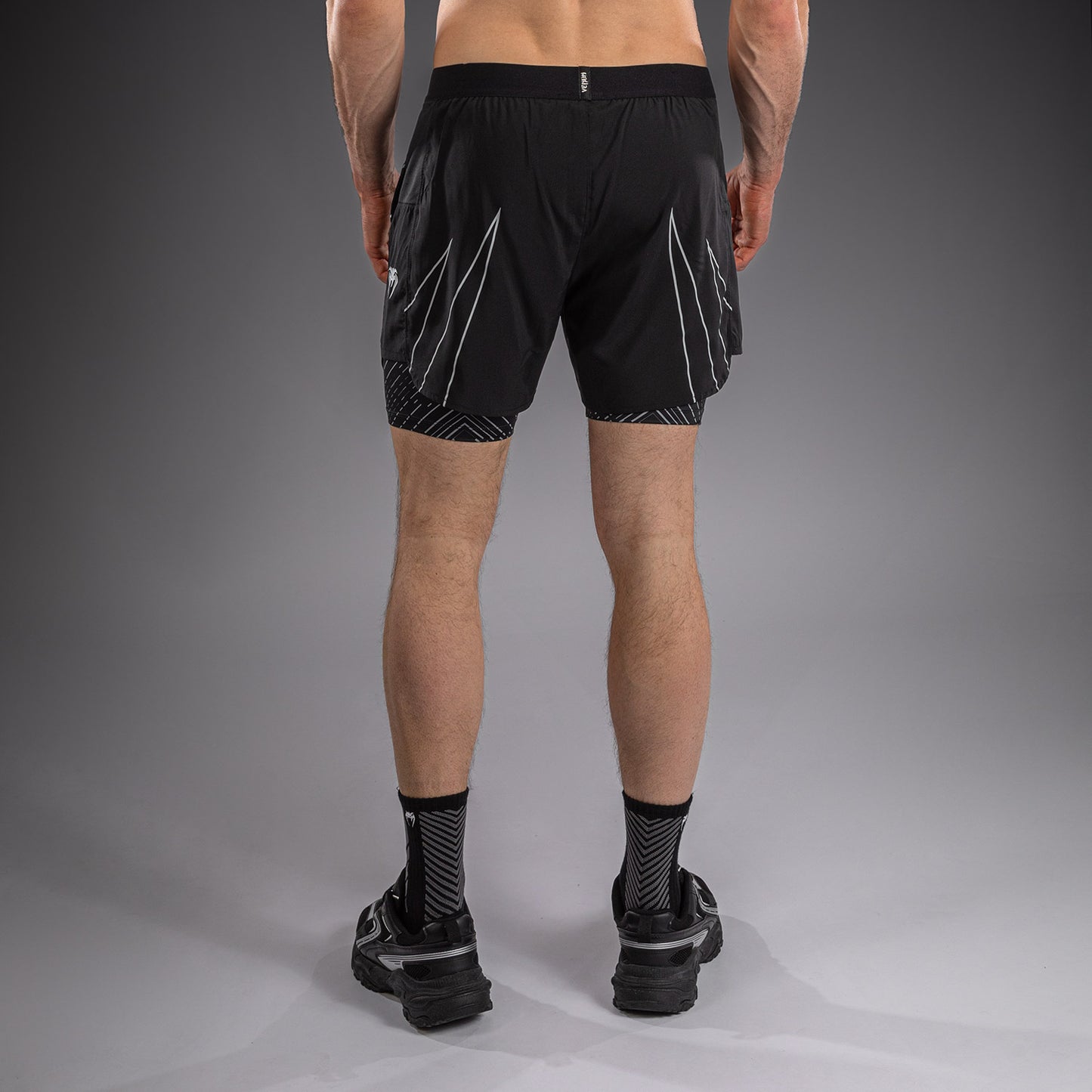 Venum Midnight Fury Pantaloncini da Allenamento – Nero/Grigio/Argento