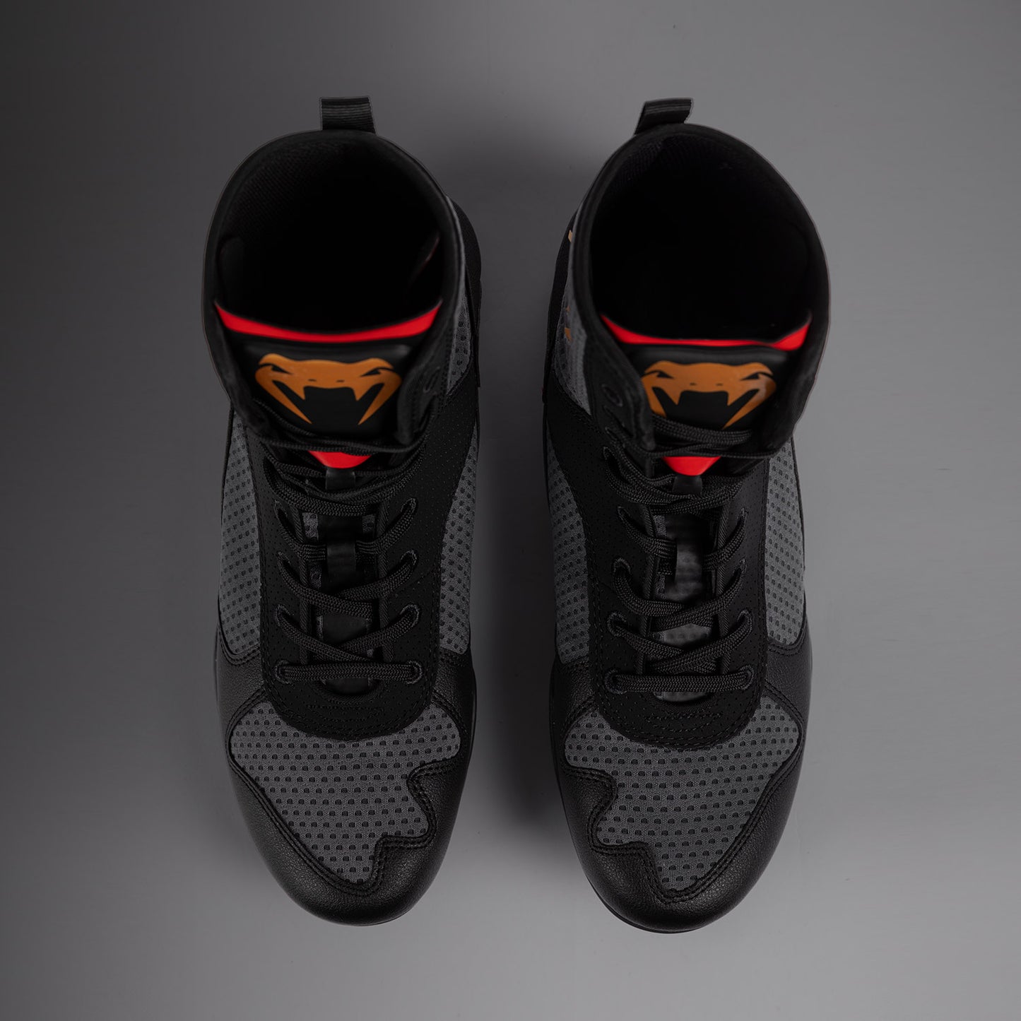 Venum Elite Scarpe da Boxe - Grigio Tempesta/Oro