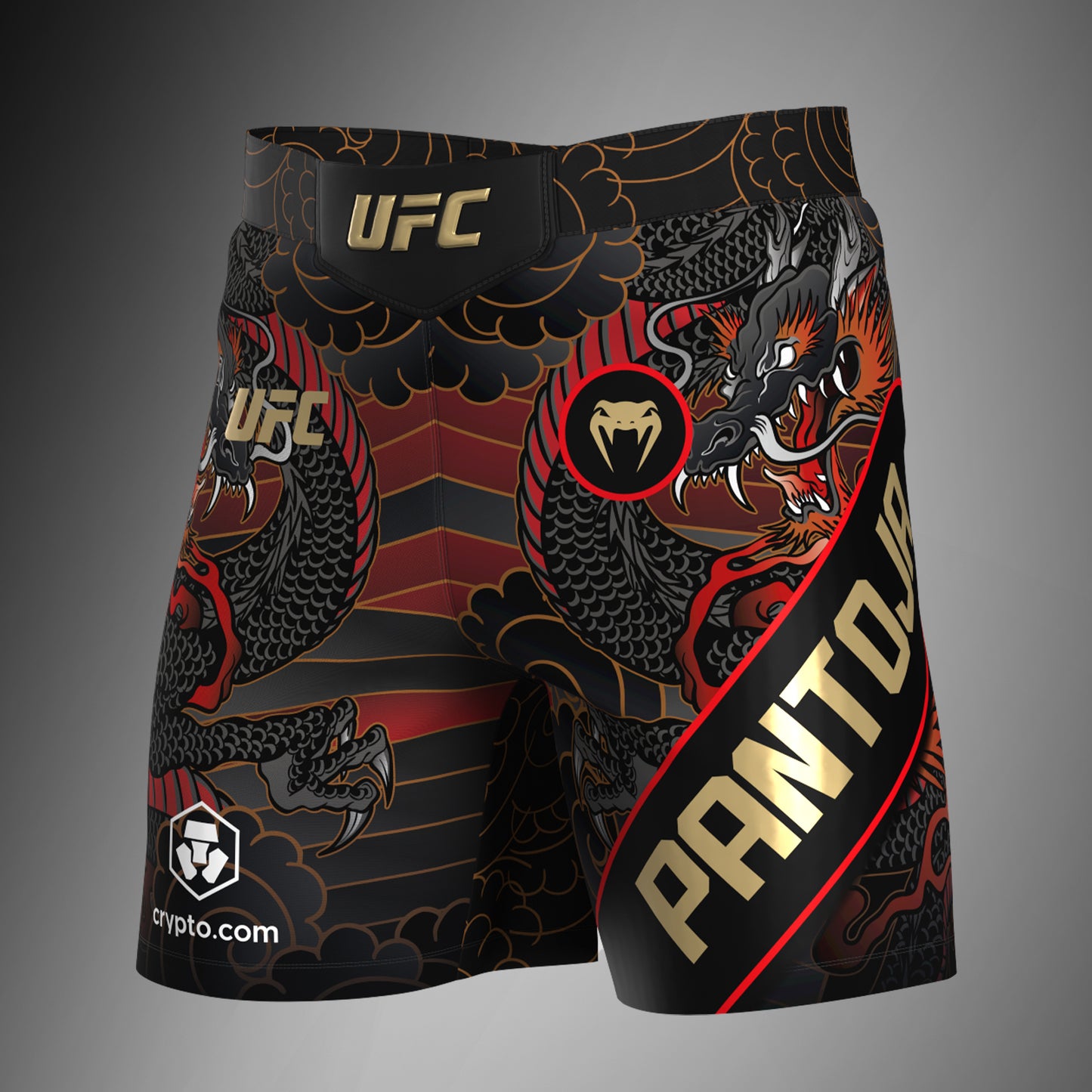 UFC Unrivaled by Venum Uomo Alexandre Pantoja Short Fit Fight Short - Rosso